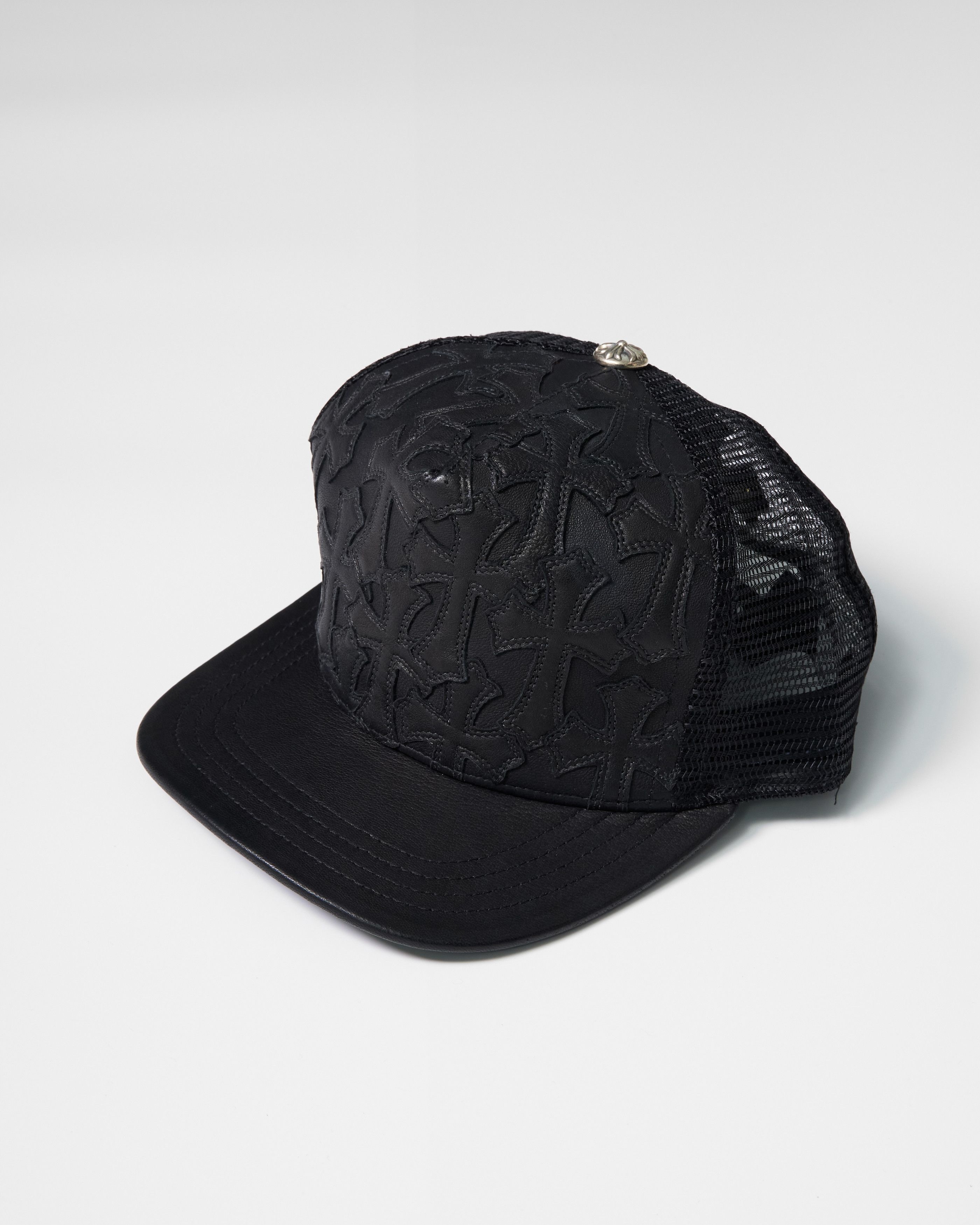 Chrome Hearts CHROME HEARTS Cemetery Cross Leather Stitched