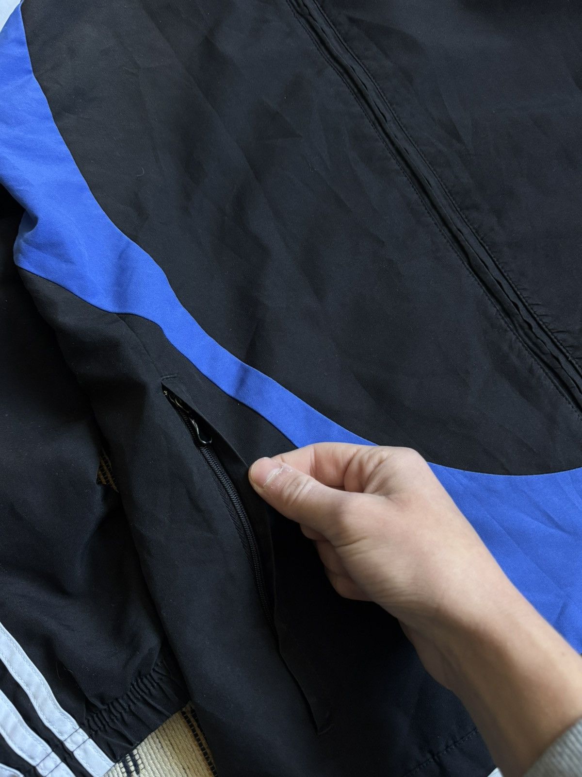 Adidas Vintage 2008/09 Adidas Chelsea Nylon Soccer Jacket Size US S / EU 44-46 / 1 - 7 Thumbnail