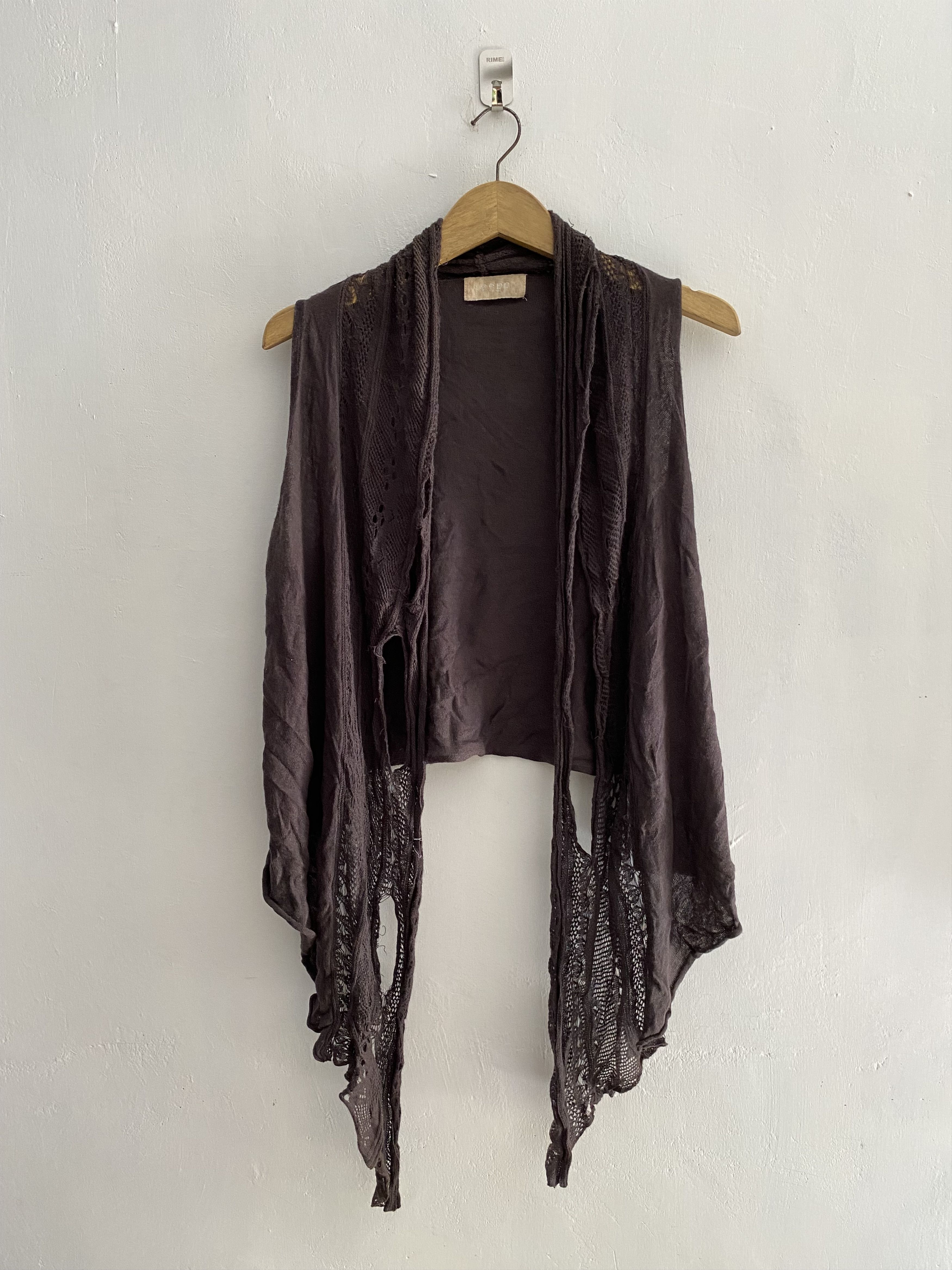 If Six Was Nine × Japanese Brand × Le Grande Bleu (L.G.B.) cepo distressed grunge cut out knit lgb style Size US M / EU 48-50 / 2 - 1 Thumbnail