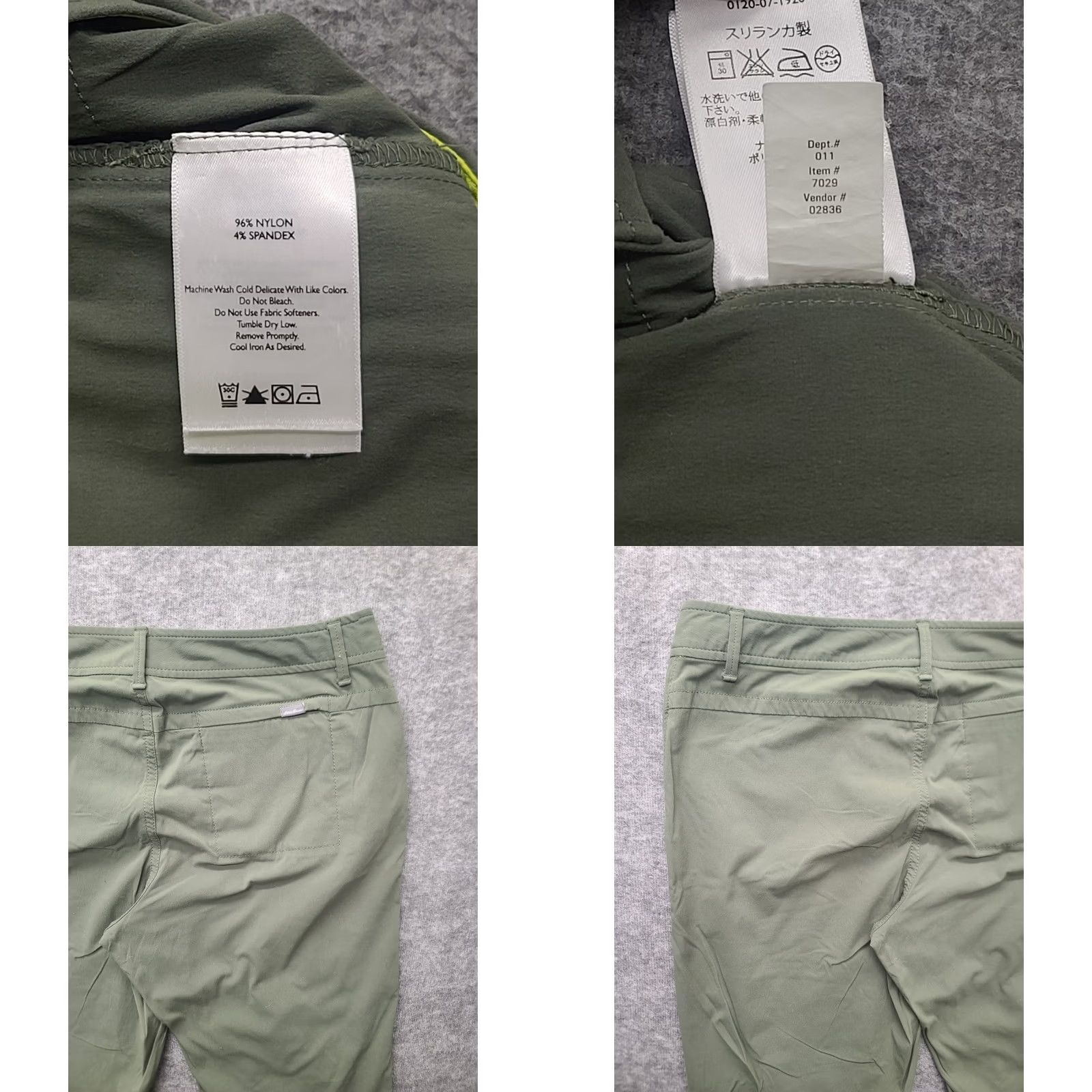 Eddie Bauer Eddie Bauer Travex Pants Womens 6x30 Regular Mid Rise Straight Leg Hiking Pants Green 30in Inseam Size 28" / US 6 / IT 42 - 8 Thumbnail