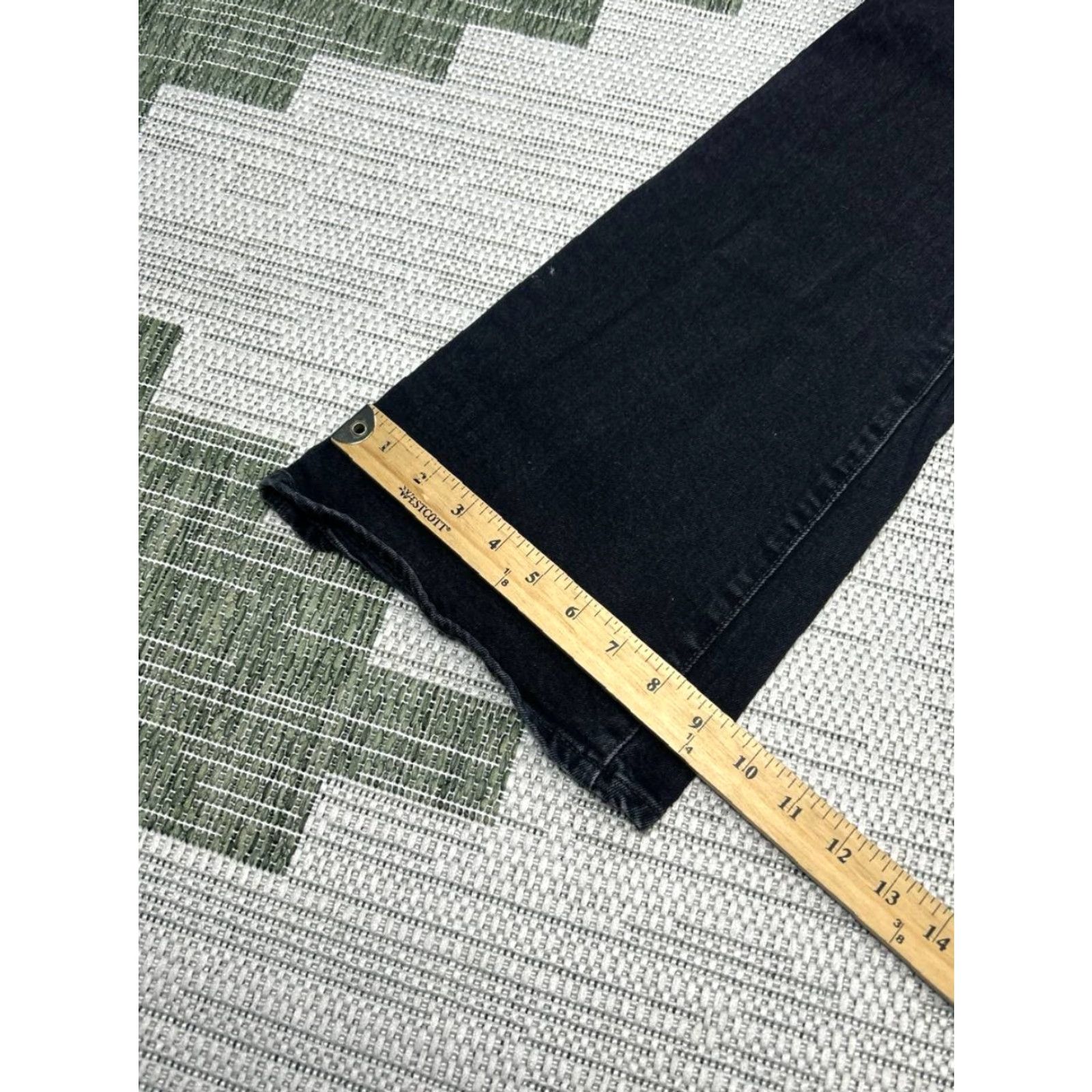 Madewell Madewell The Perfect Vintage Jeans Womens 25P Black Cotton Mid Rise 26x28 Flared Boyfriend Style City Preppy Mens? Size 42" / US 20 - 6 Thumbnail