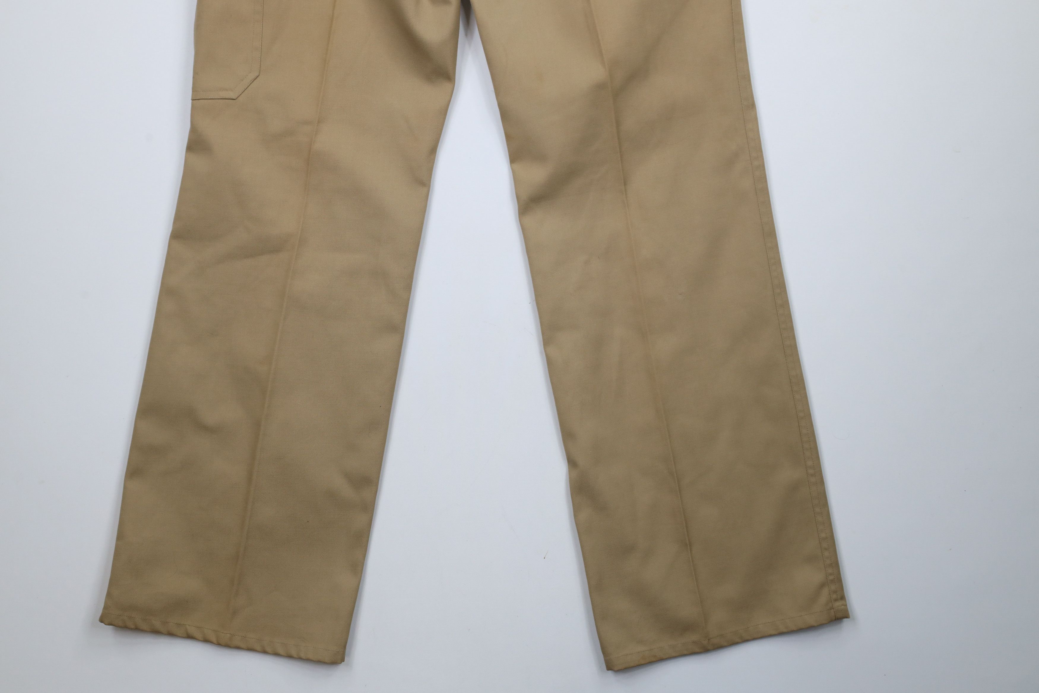 Vintage Vintage 70s Streetwear Wide Leg Bell Bottoms Pants Beige Size US 34 / EU 50 - 15 Thumbnail