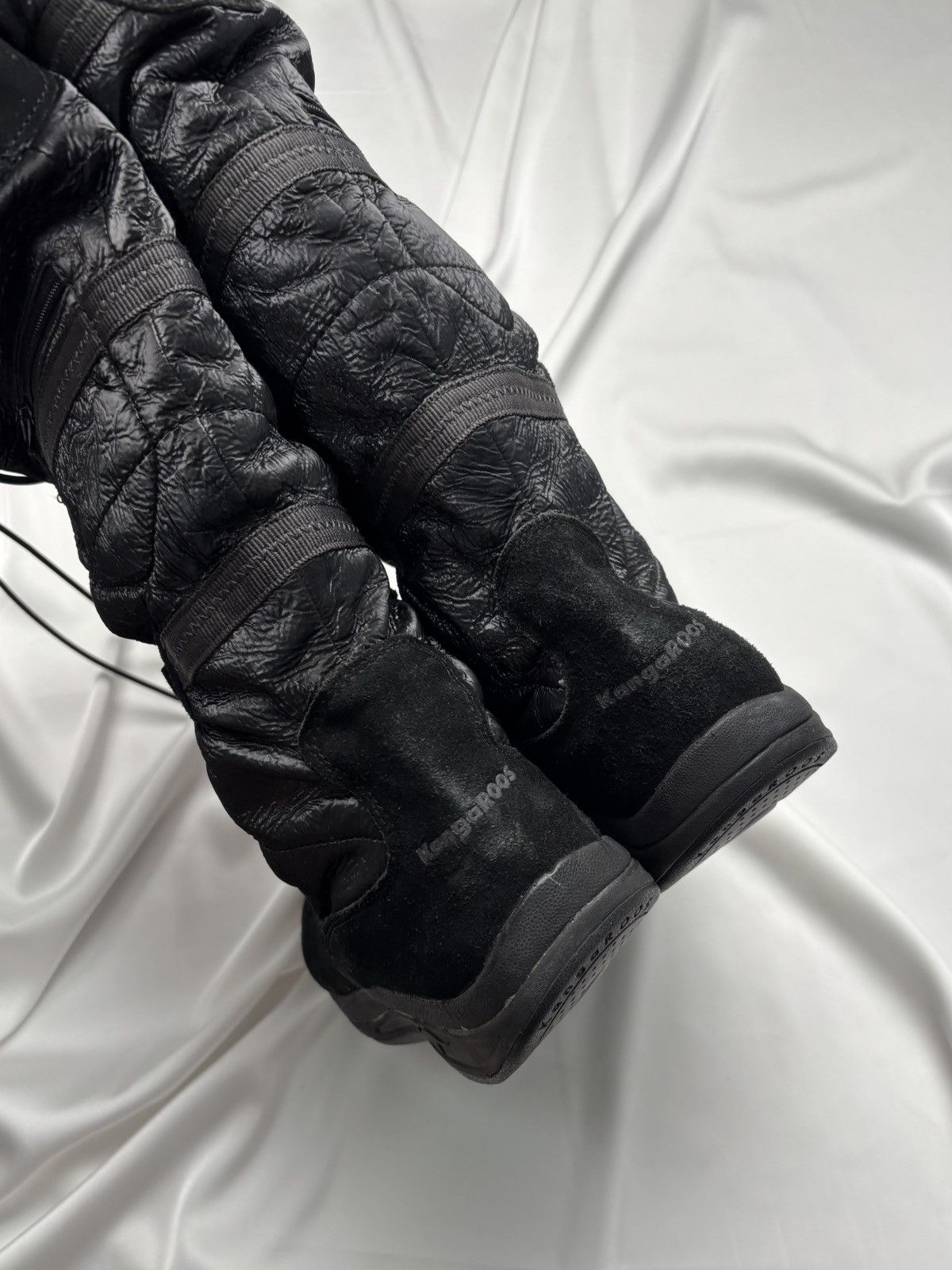 KangaROOS Kangaroos adjustable black goth boots with straps Size US 9 / IT 39 - 10 Thumbnail