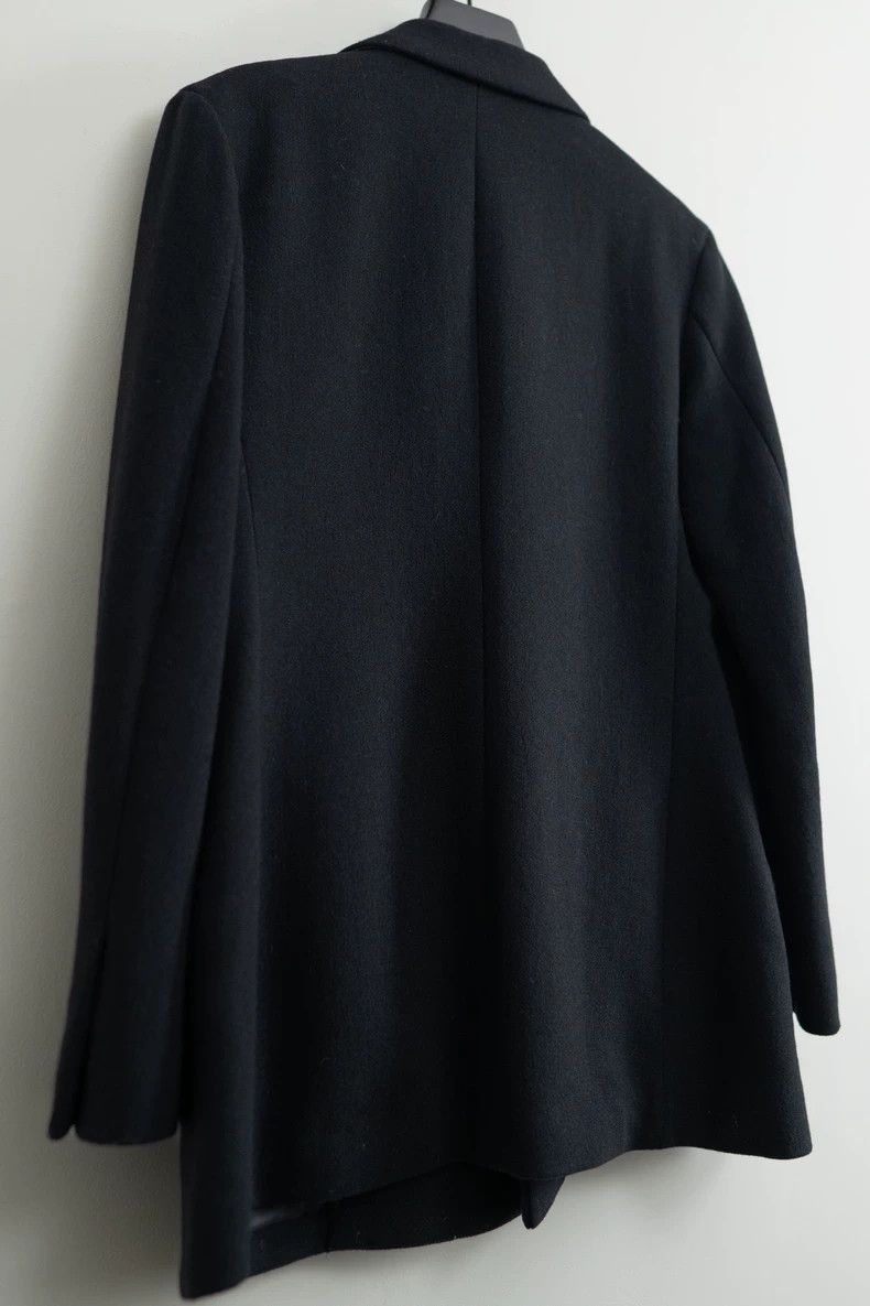 Yohji Yamamoto Yohji Yamamoto Black woolen with plush collar jacket 2504-N Size US L / EU 52-54 / 3 - 6 Thumbnail
