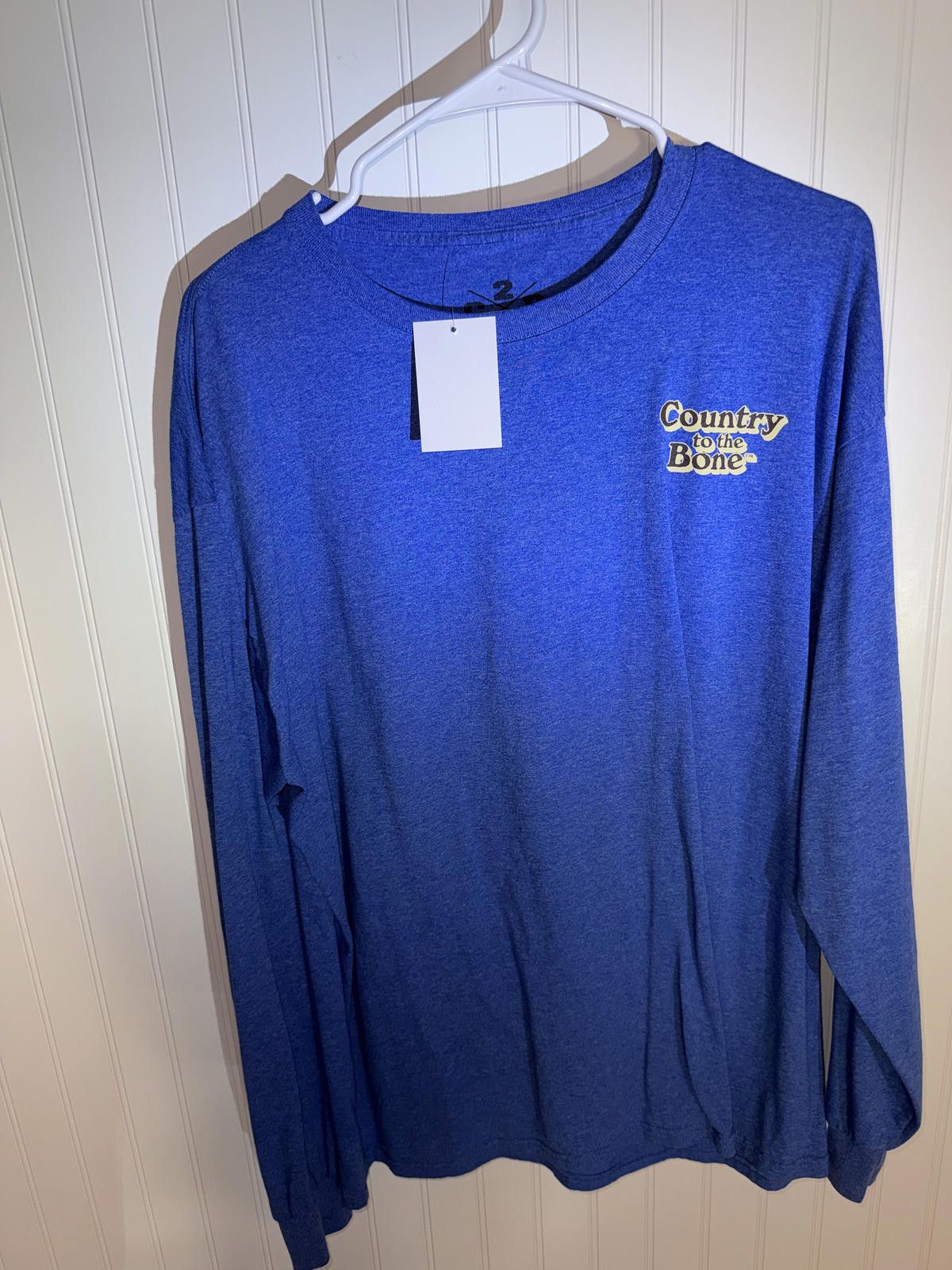 Other Country to the Bone Blue Long Sleeve T-Shirt with Dog Print Size US XL / EU 56 / 4 - 2 Thumbnail