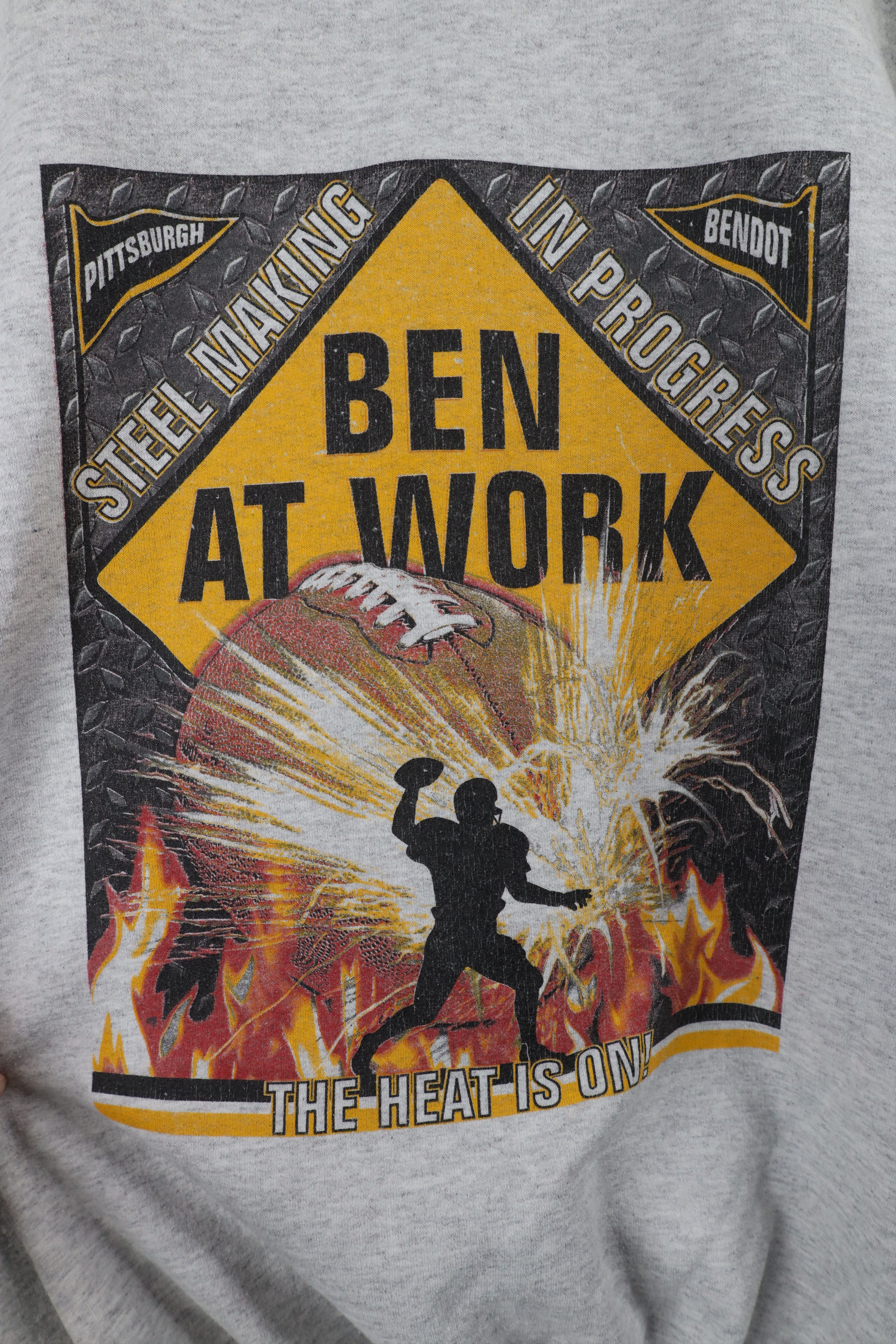 Vintage Vintage Ben Roethlisberger Pittsburgh Football Sweatshirt Size US L / EU 52-54 / 3 - 4 Thumbnail
