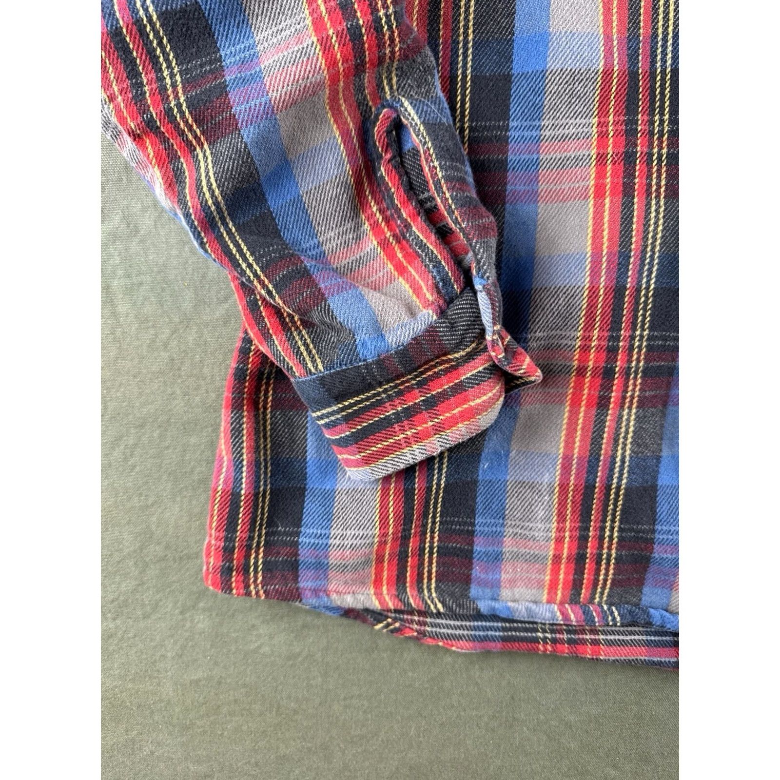 Vintage VINTAGE Private Property Flannel Shirt Workwear Grunge Red Blue USA L 90s Size US L / EU 52-54 / 3 - 5 Thumbnail