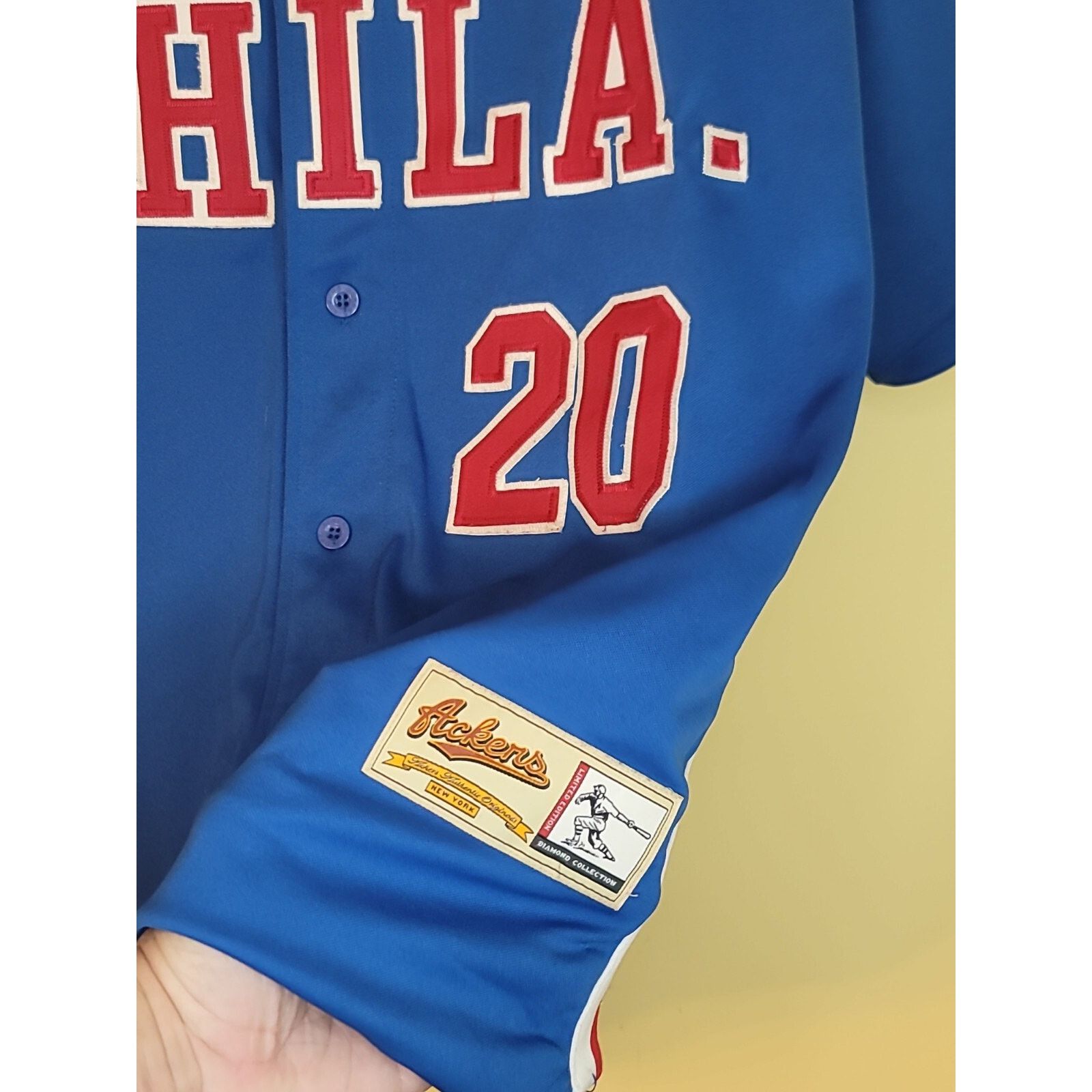 MLB PHILA. Size XL #20 Ackers JERSEY Philadelphia Phillies Size US XL / EU 56 / 4 - 3 Thumbnail