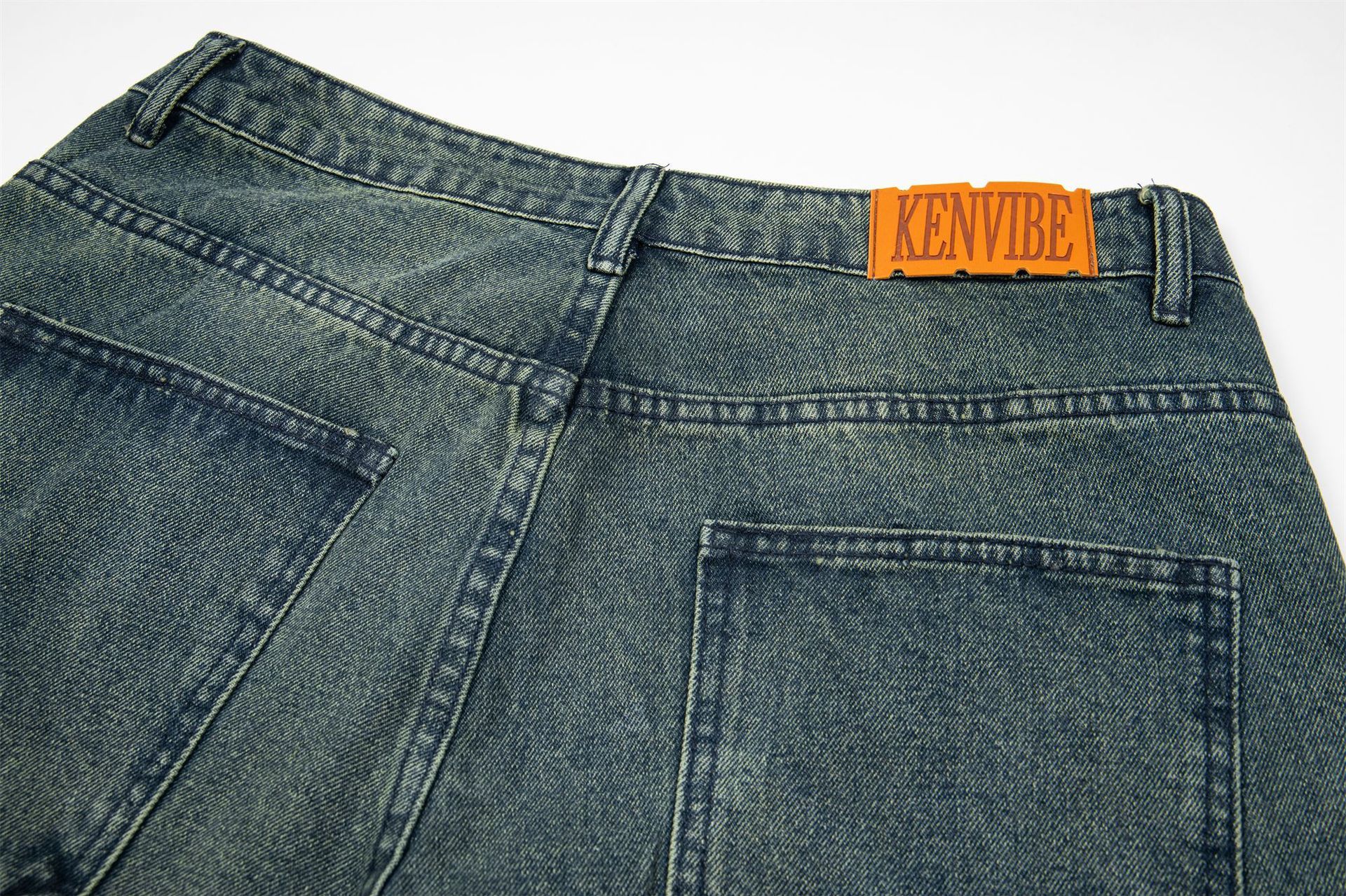 Japanese Brand Men's High-Street Washed & Distressed Versatile Jeans Size US 32 / EU 48 - 5 Thumbnail