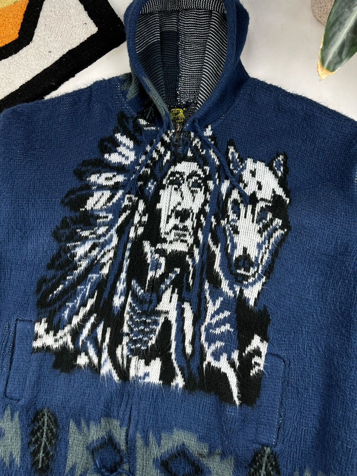 Japanese Brand × Vintage Aztec Boho Ruminahui Native American ArtisanEcuador hoodie Size US L / EU 52-54 / 3 - 3 Thumbnail