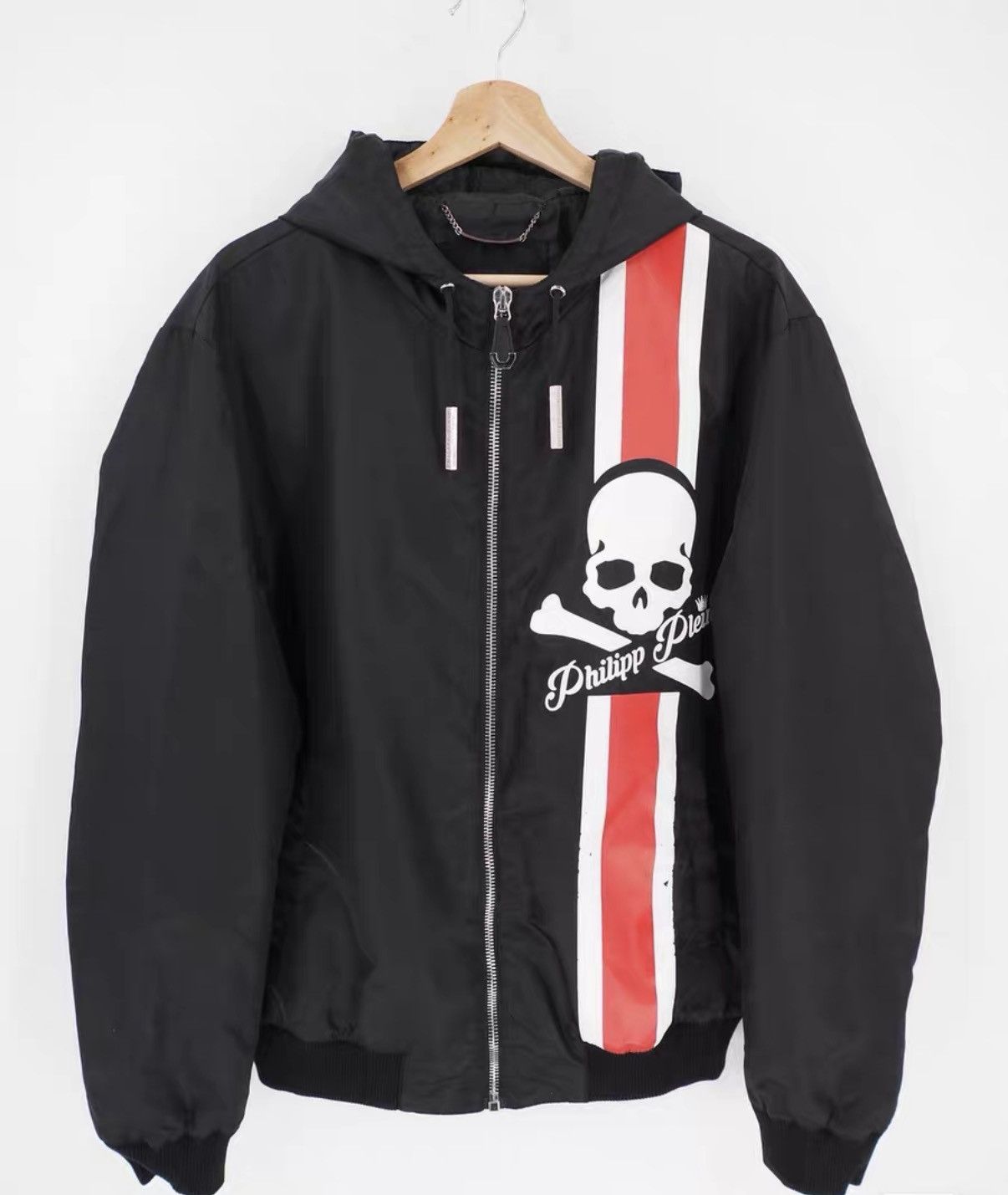 Philipp Plein Philipp Plein PP Black Skull Zip-Up Hoodie J16 Size US XXL / EU 58 / 5 - 1 Thumbnail