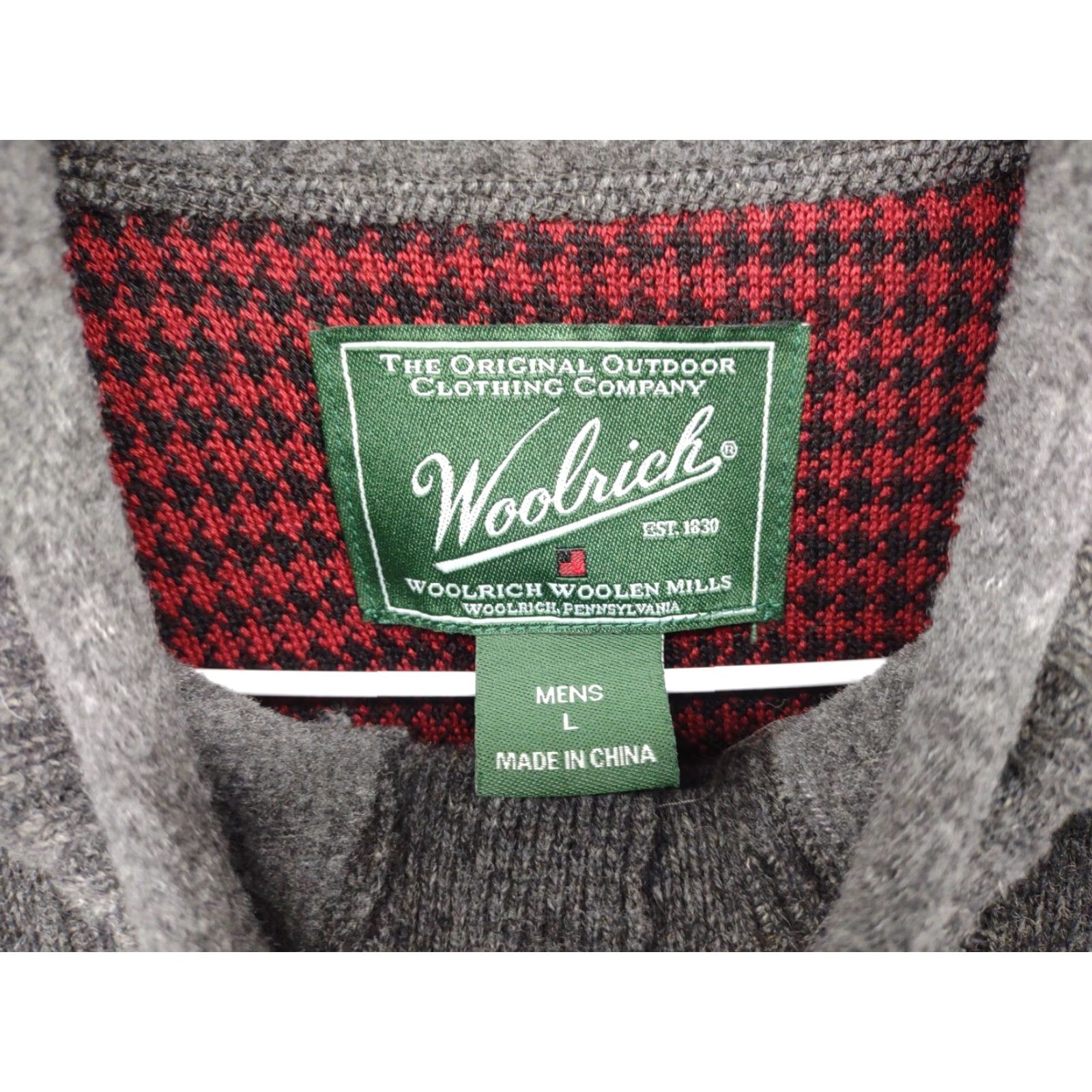 Vintage Woolrich Mens 1/4 Button Long Sleeve Pullover Sweater Size Large Black Knit Button Woolrich Mens Sweater Pullover Classic All Seasons Mens Size US L / EU 52-54 / 3 - 4 Thumbnail
