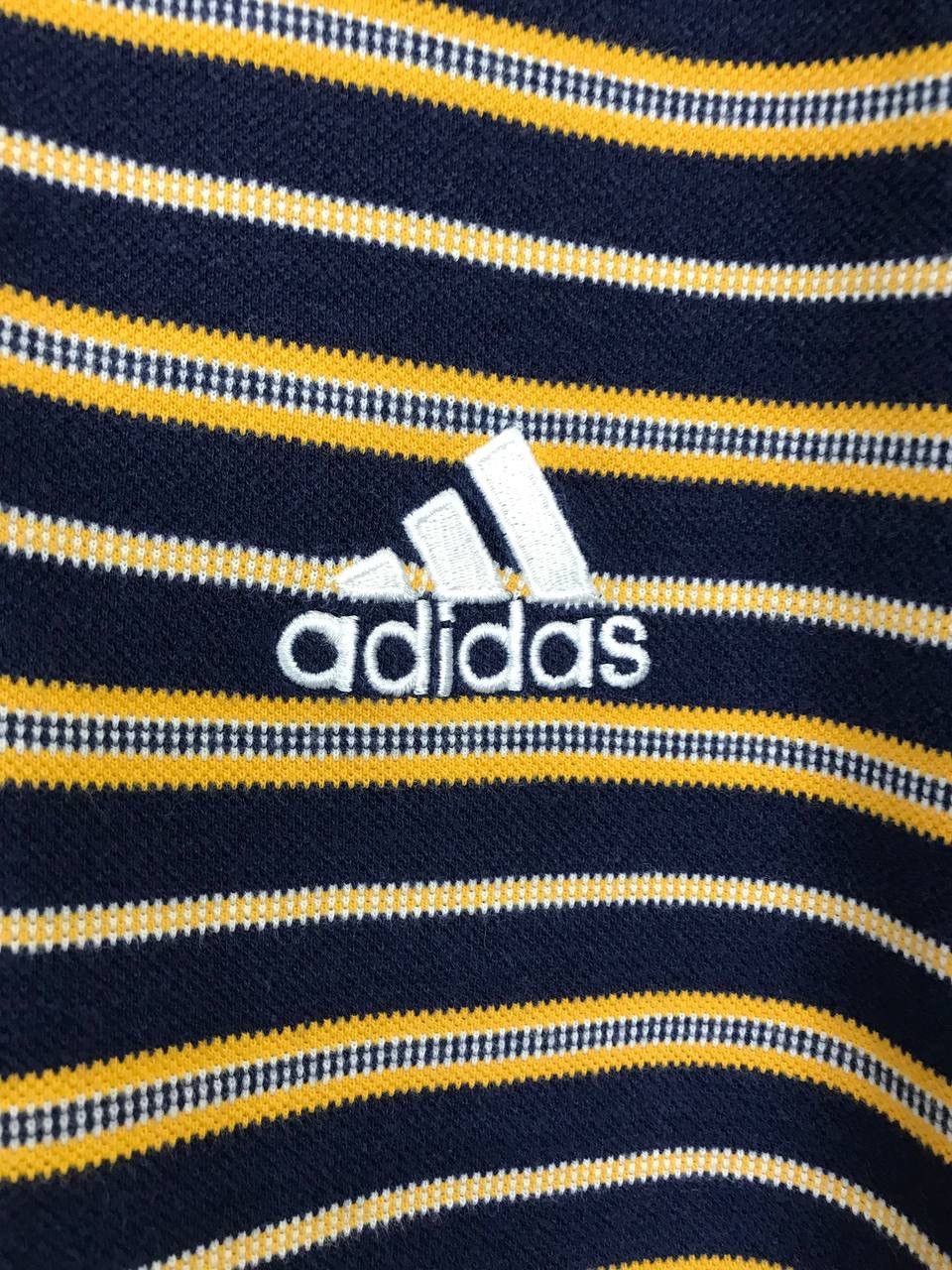 Adidas Adidas vintage sportwear striped polo tee Size US M / EU 48-50 / 2 - 3 Thumbnail