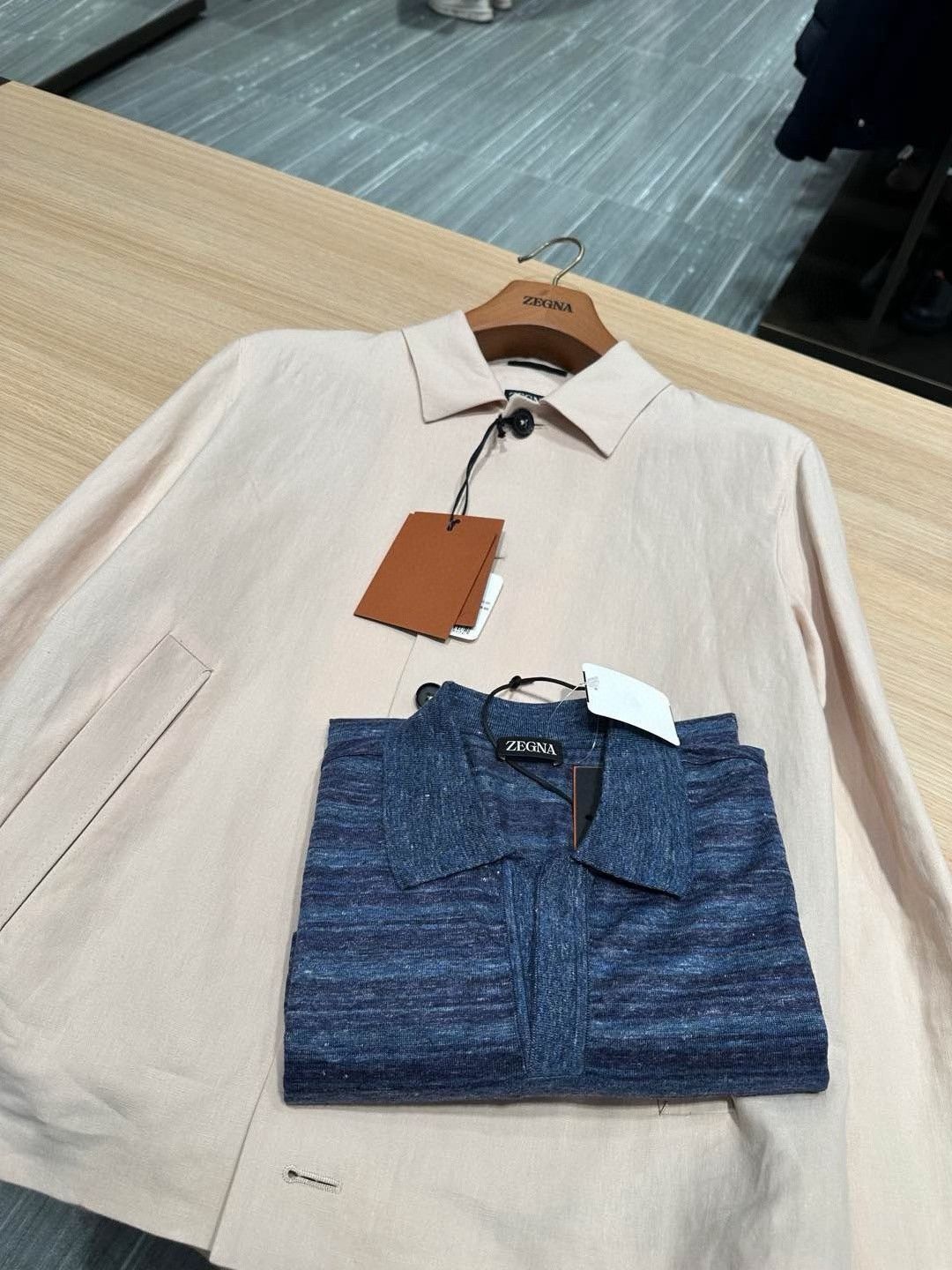 Ermenegildo Zegna Zegna Men's Linen Short-Sleeve Polo Size US L / EU 52-54 / 3 - 8 Thumbnail