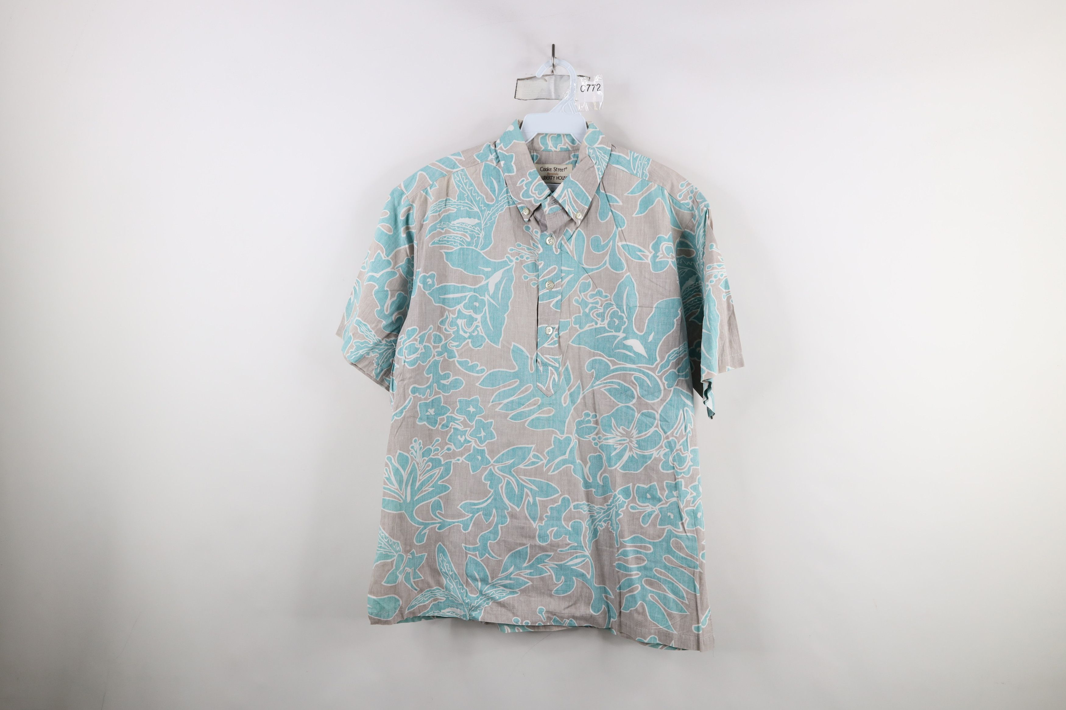 Vintage Vintage 90s Streetwear Flower Collared Button Down Polo USA Size US M / EU 48-50 / 2 - 1 Thumbnail