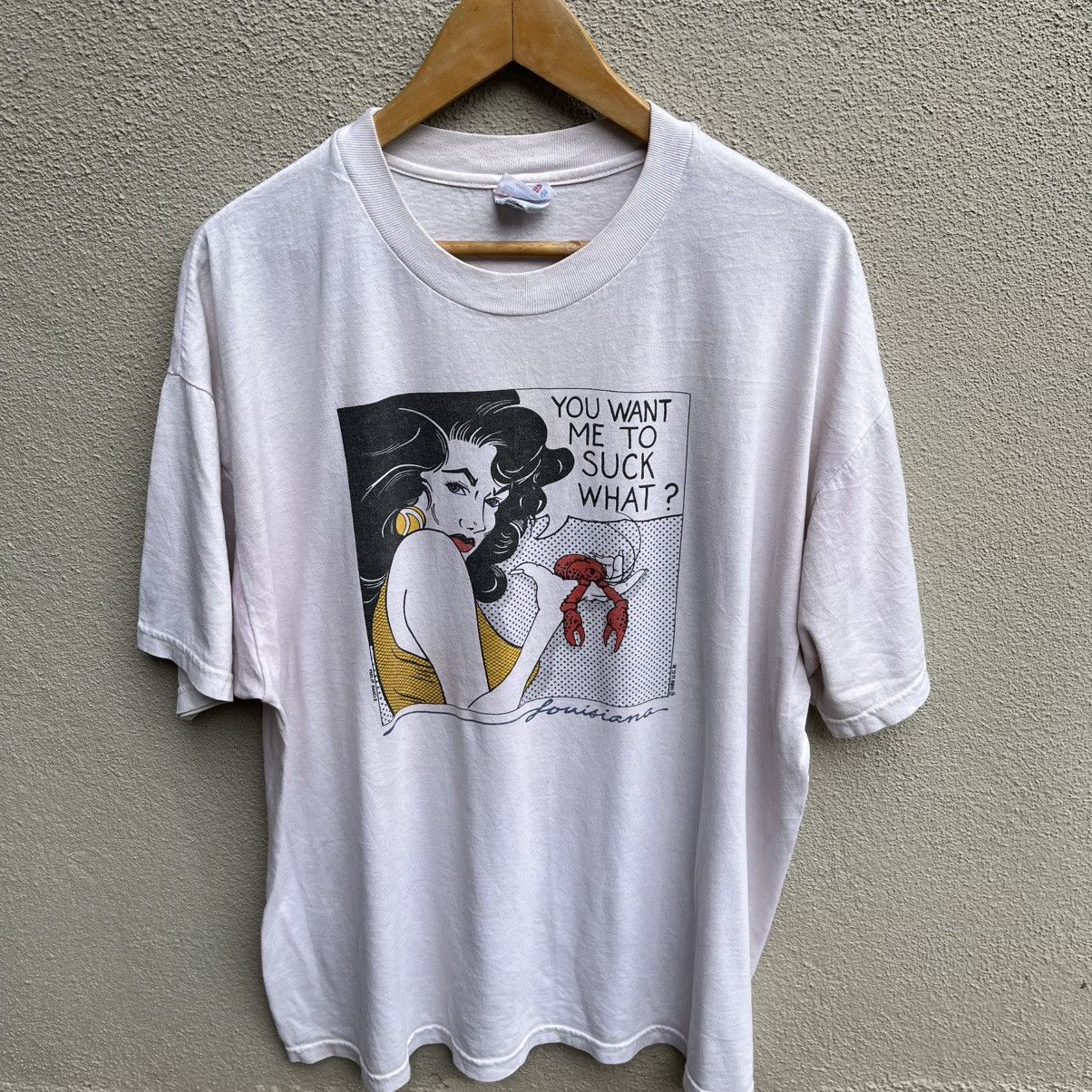 Vintage Vintage 80s PHILIP BUSCLE pop art graphic roy lichtenstein Size US L / EU 52-54 / 3 - 2 Thumbnail