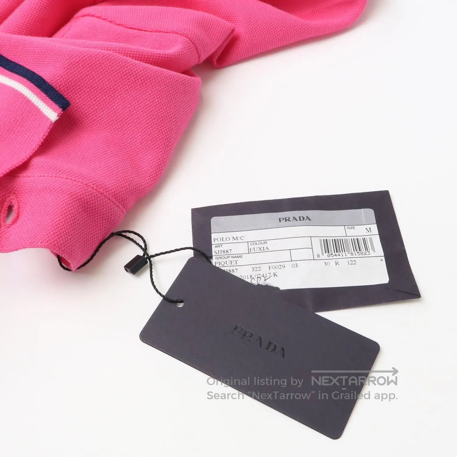 Prada Prada M Size Cotton Logo Polo T. Size US M / EU 48-50 / 2 - 1 Thumbnail