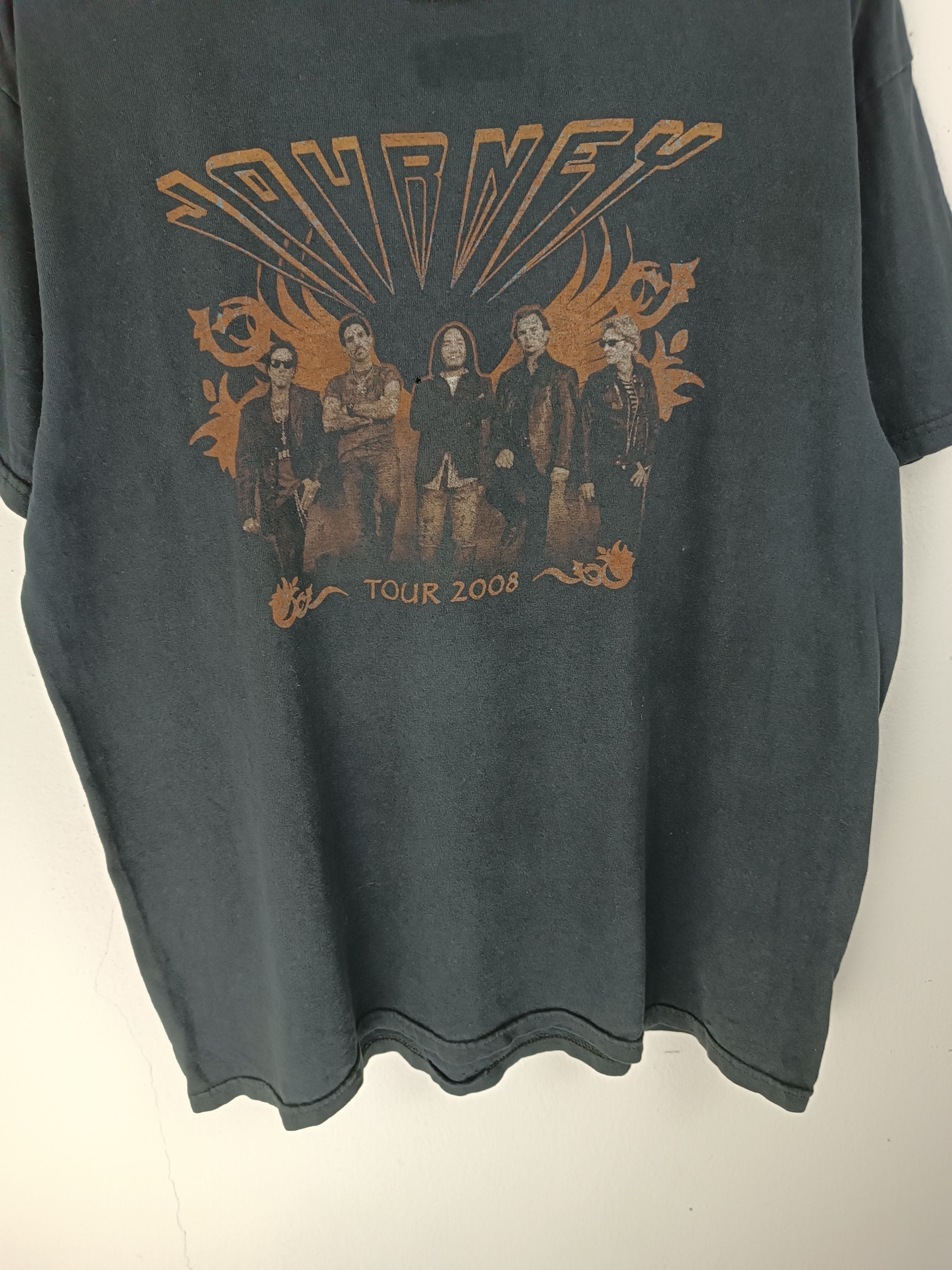 Band Tees VINTAGE 2008 JOURNEY TOUR TEE deff bon jovi floyd Size US L / EU 52-54 / 3 - 6 Thumbnail