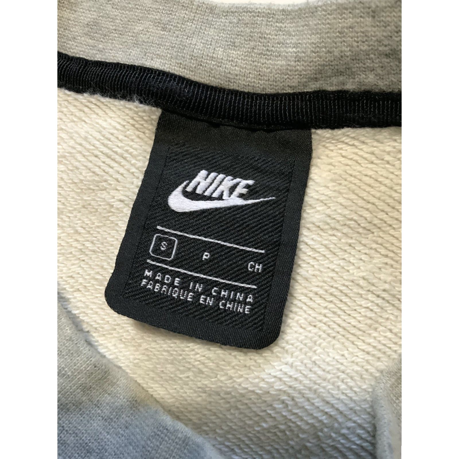 Nike Nike Sportswear NSW Block Swoosh Logo Heather Gray French Terry Crewneck Pullover Sweatshirt S Mens Small Size US S / EU 44-46 / 1 - 6 Thumbnail