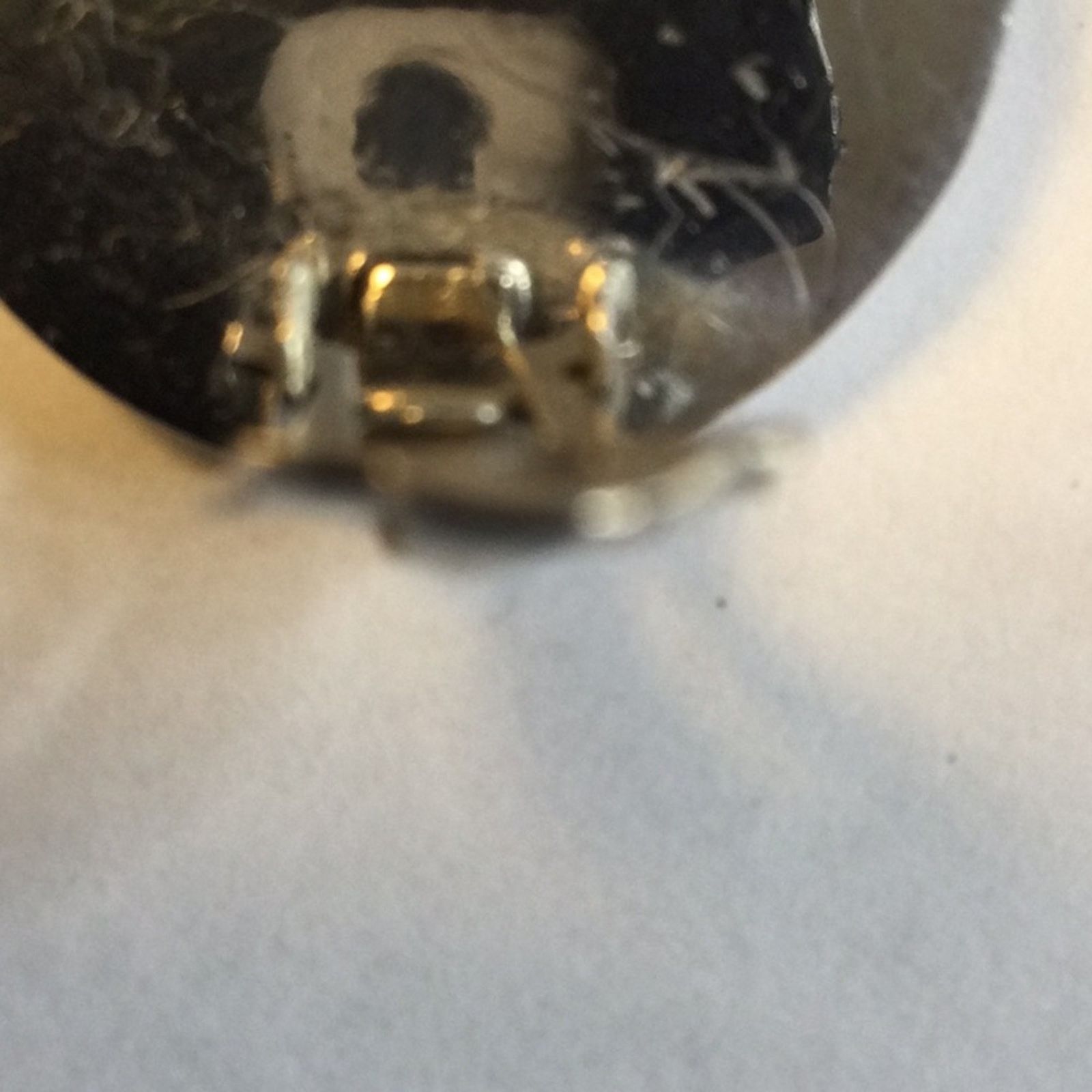 Other Sterling Silver & Black Vintage Round Clip-On Earrings Size ONE SIZE - 7 Thumbnail