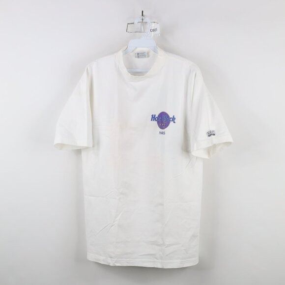 Hard Rock Cafe × Vintage Vintage 90s Hard Rock Cafe Paris Eiffel Tower T-Shirt Size US L / EU 52-54 / 3 - 1 Thumbnail