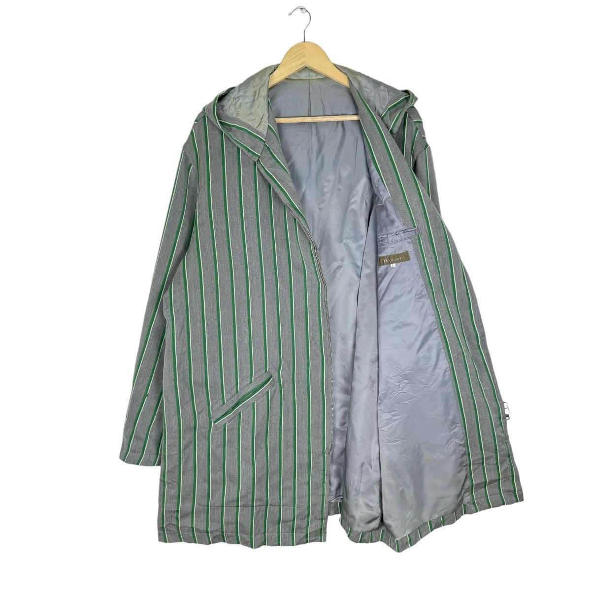 Yohji Yamamoto ☀️YS FOR MEN HOODIE STRIPED ZIPPER JACKET Size US L / EU 52-54 / 3 - 6 Thumbnail