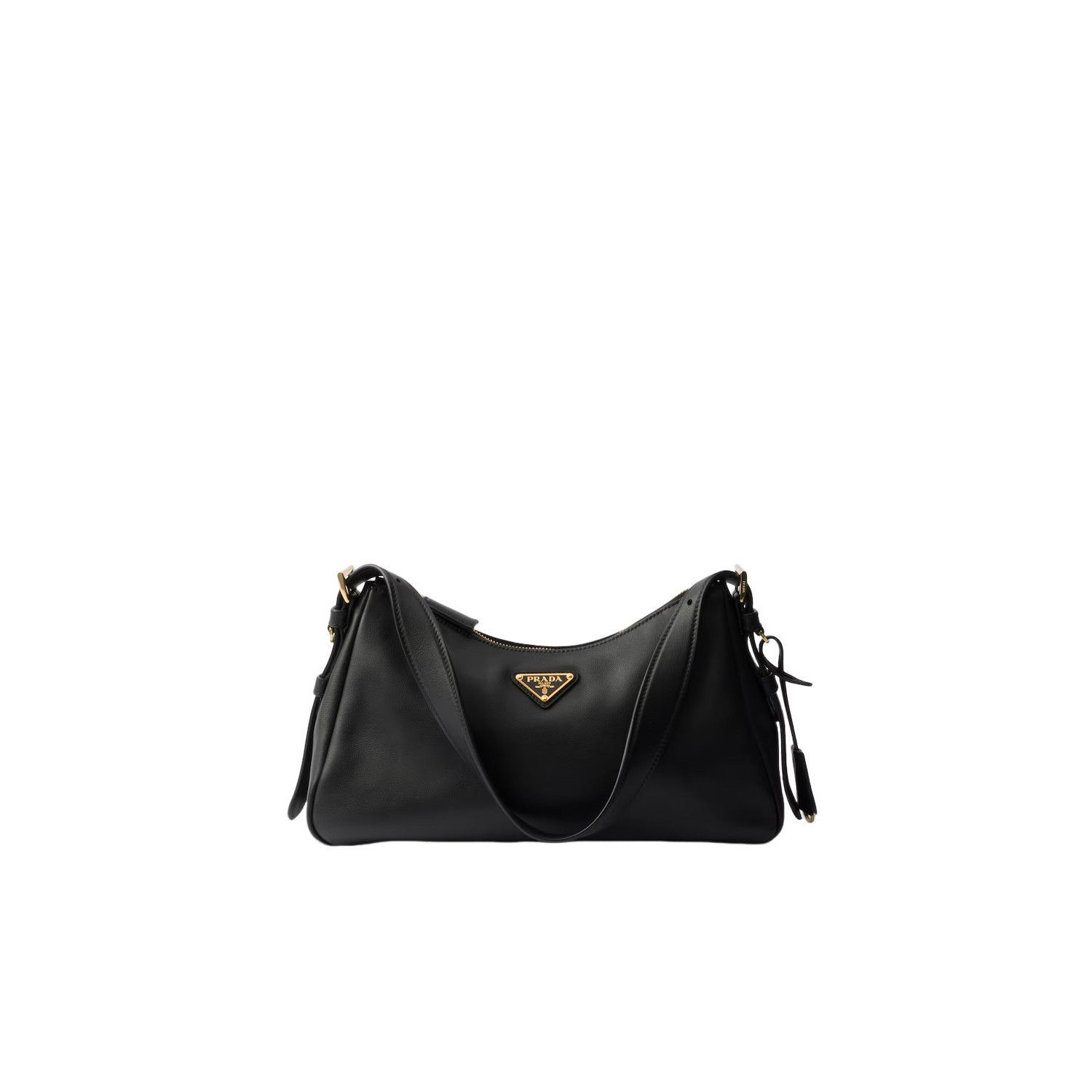 Prada PRADA Aimee Medium $3200 Black Leather Shoulder Bag New And Size ONE SIZE - 1 Thumbnail