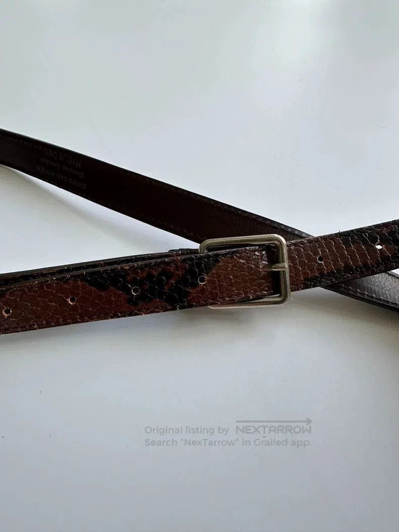 Dries Van Noten Dries Van Noten Snakeskin Leather Belt. Size ONE SIZE - 1 Thumbnail