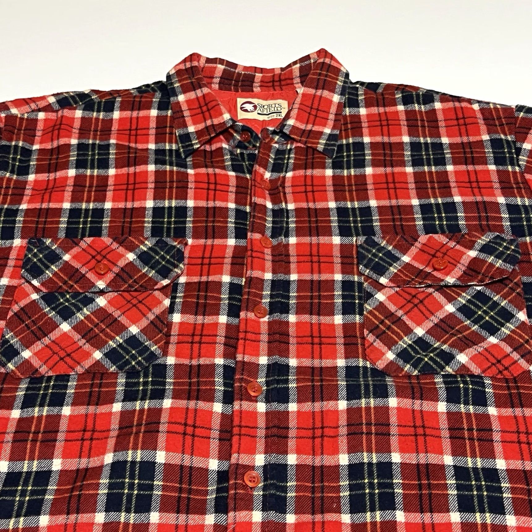 Vintage VINTAGE Sports Afield Quilted Flannel Plaid Shirt Jacket Men's XXL Red Lined Size US XXL / EU 58 / 5 - 2 Thumbnail