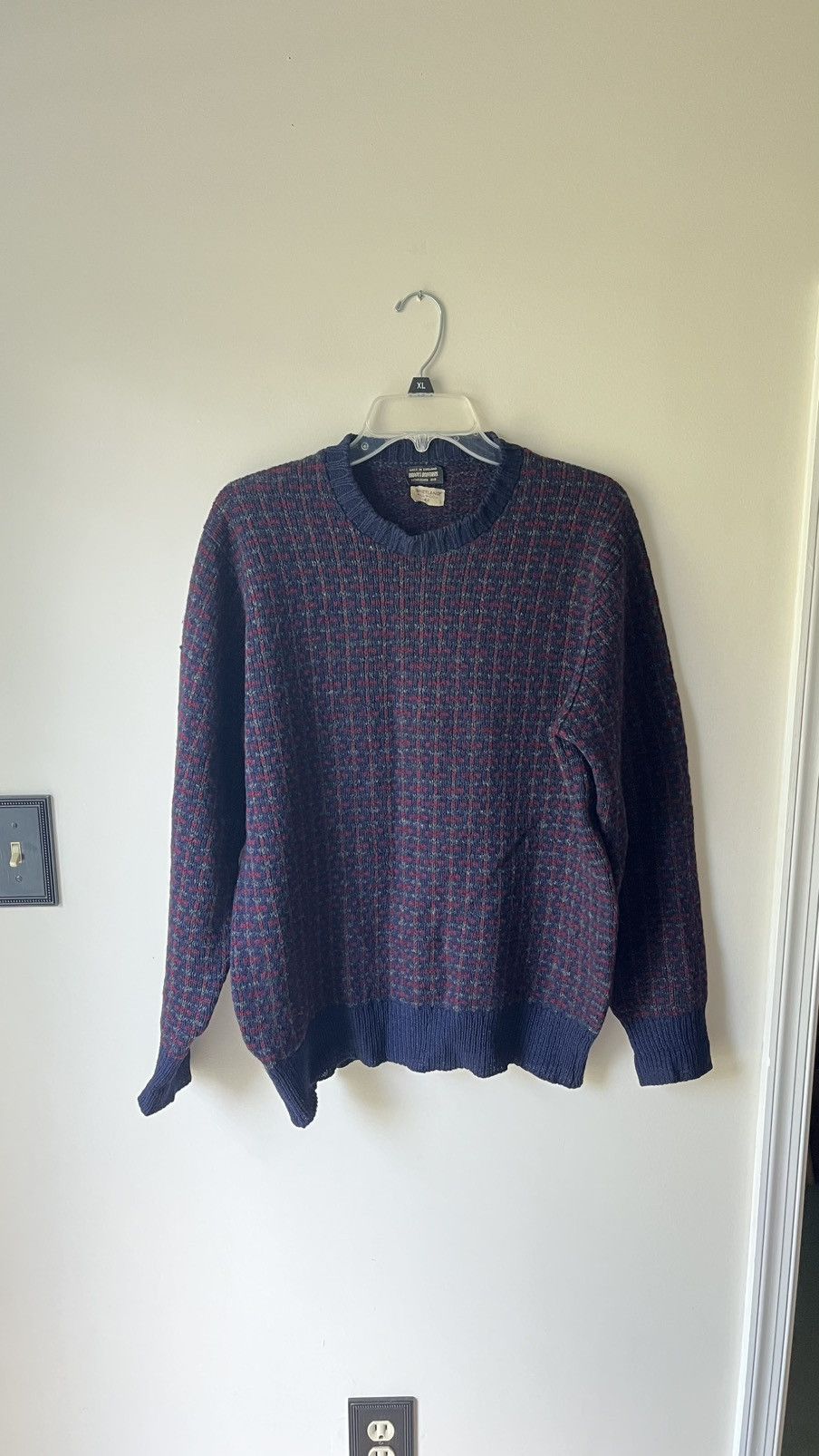 Brooks Brothers 100% Shetland Wool Chunky Knit Sweater Size US M / EU 48-50 / 2 - 1 Thumbnail
