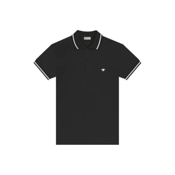 Dior Dior Embroidered Bee Black Polo Shirt 0079 Size US L / EU 52-54 / 3 - 1 Thumbnail