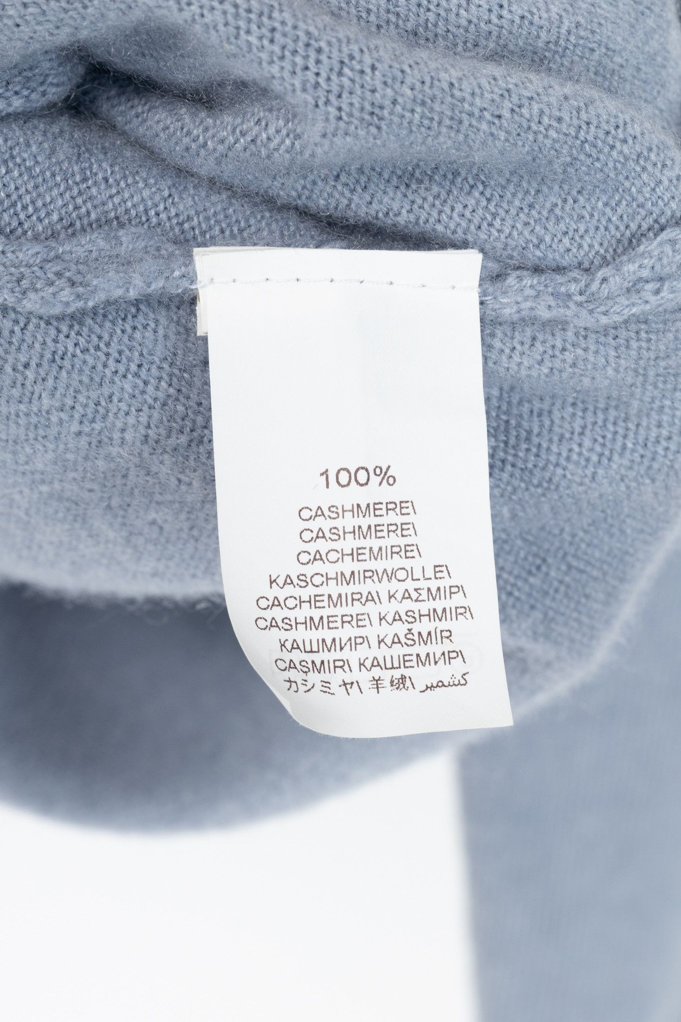 Brunello Cucinelli Brunello Cucinelli Blue Cashmere Monili-Pocket Sweater Size M / US 6-8 / IT 42-44 - 8 Thumbnail