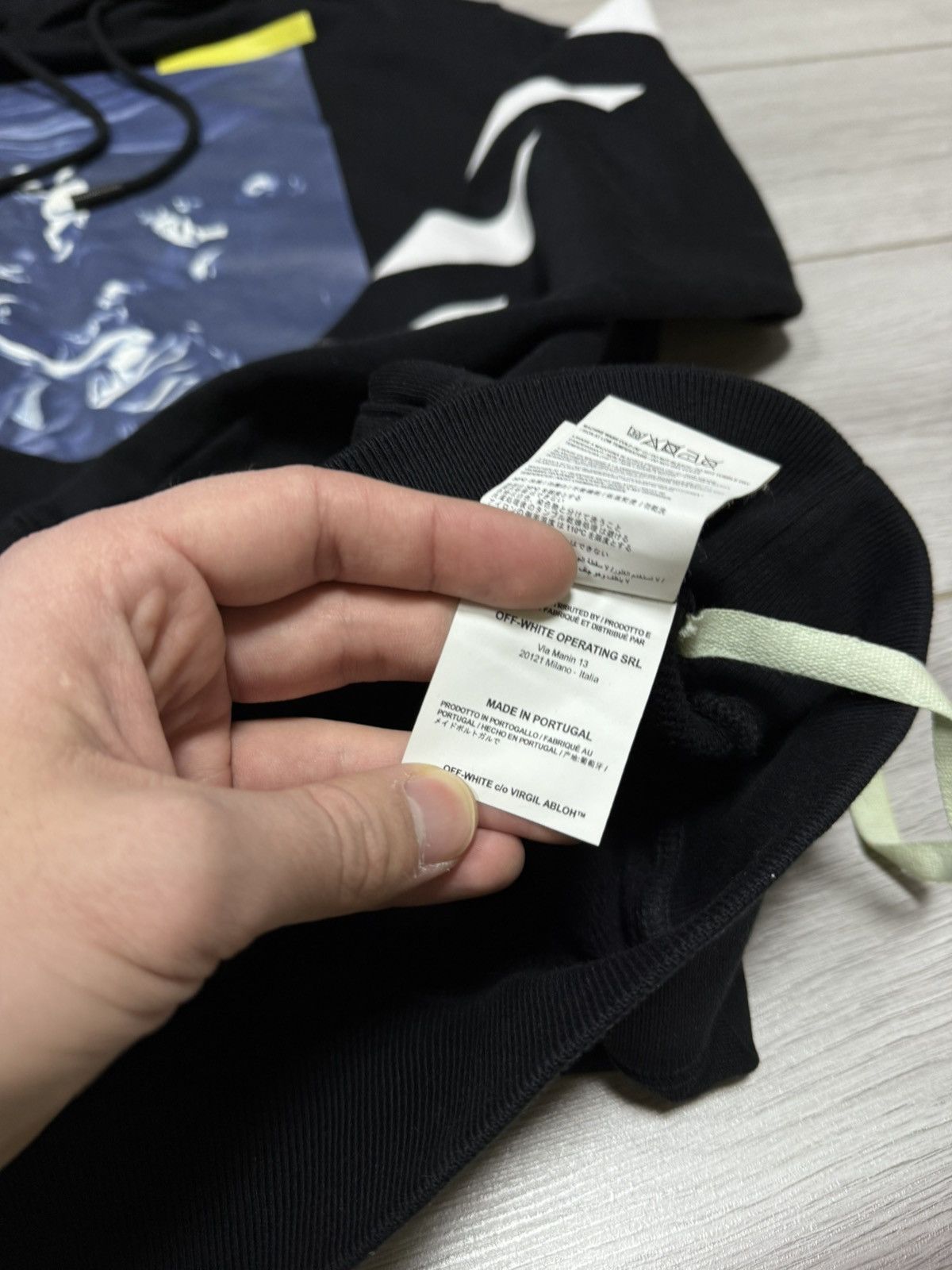 Off-White Off White Caravaggio hoodie oversize arrow tape seeing Size US L / EU 52-54 / 3 - 11 Thumbnail