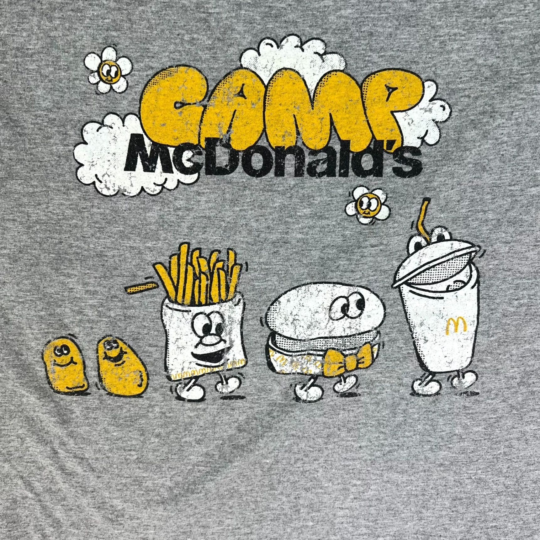 Vintage VINTAGE McDonalds Camp Shirt Adult Size L Gray Fruit of Loom Tag Size US L / EU 52-54 / 3 - 2 Thumbnail
