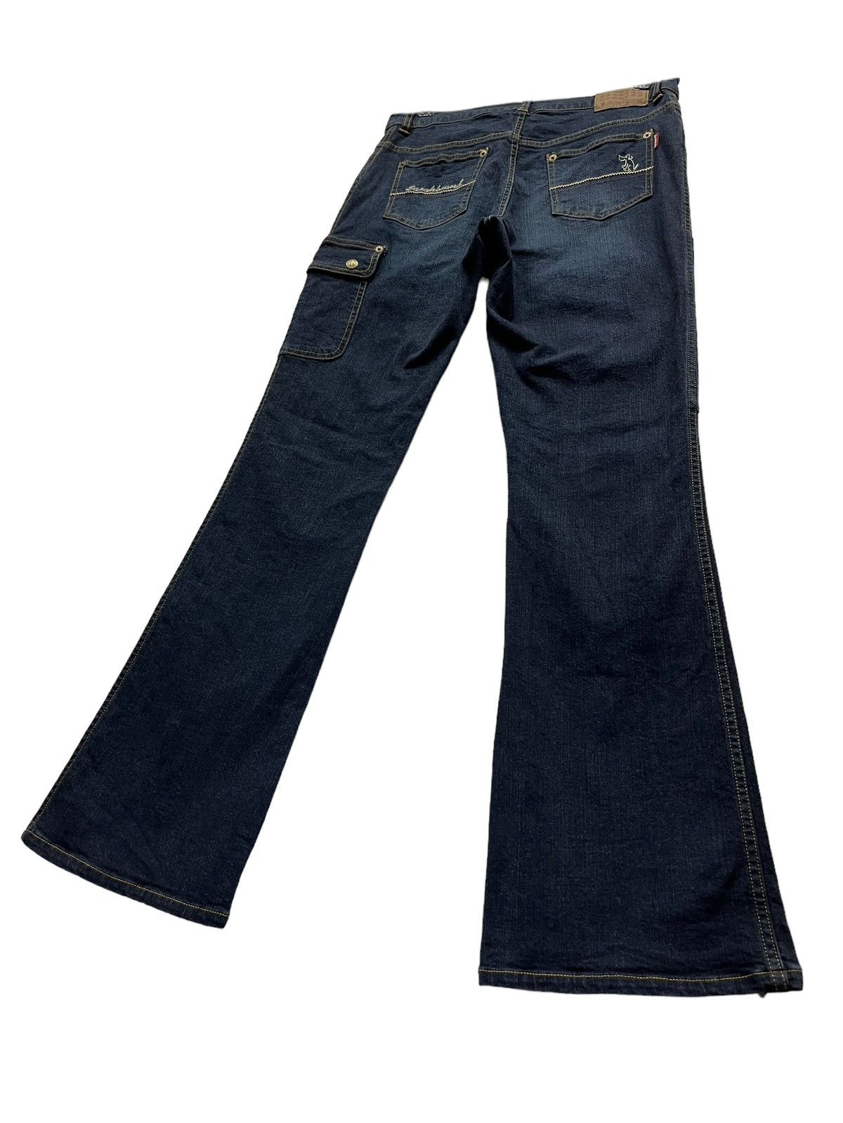 90's FLARE! SARAH NAUGHTY ANGEL Stretch Denim Multipocket