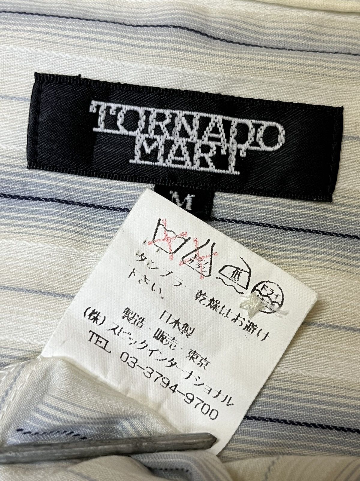 Tornado Mart VINTAGE TORNADO MART STRIPES BUTTON UPS SHIRT Size US S / EU 44-46 / 1 - 7 Thumbnail