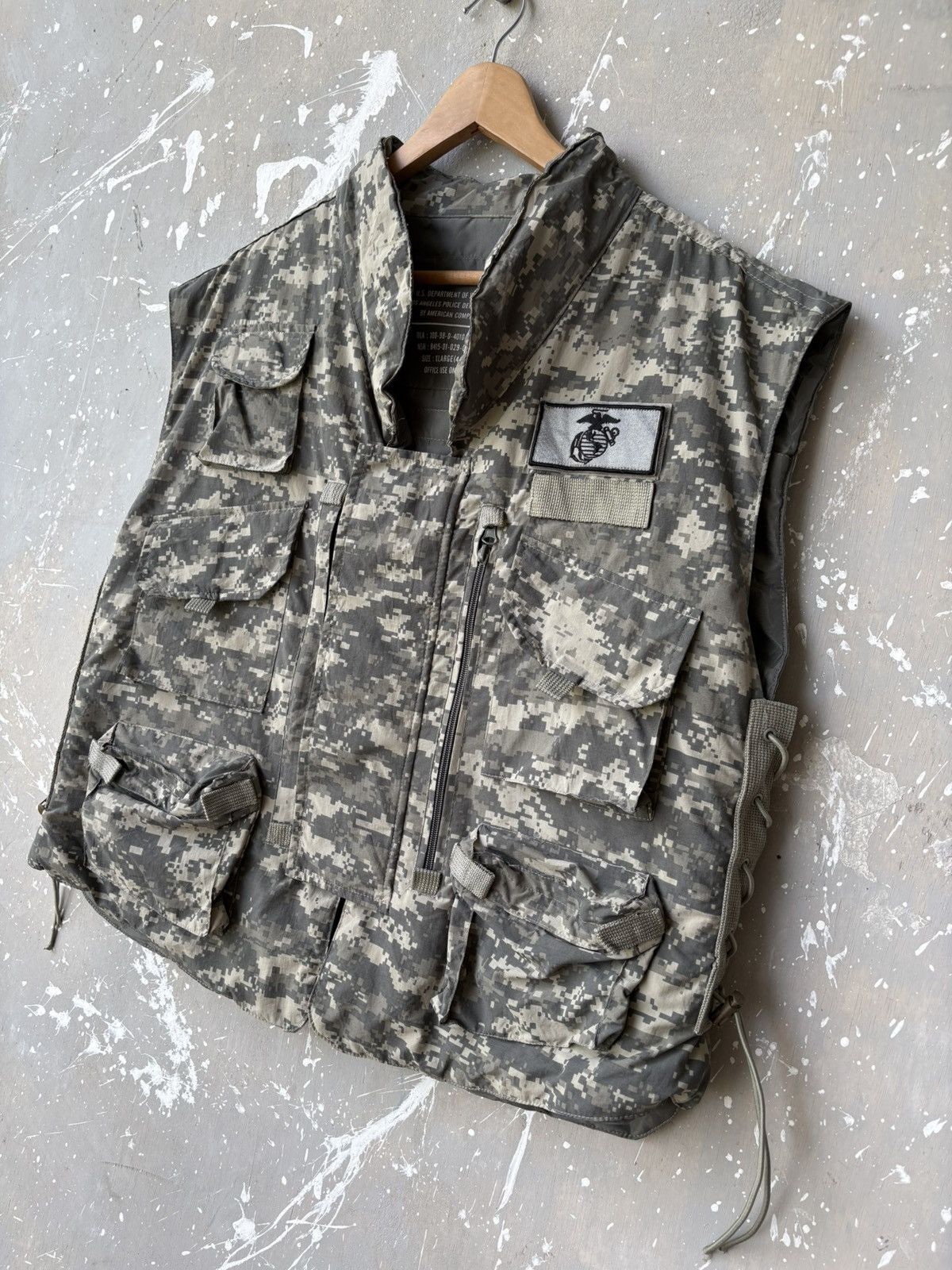 Vintage Vintage Y2K US Army Justice Tactical Camo Vest Size US XL / EU 56 / 4 - 2 Thumbnail