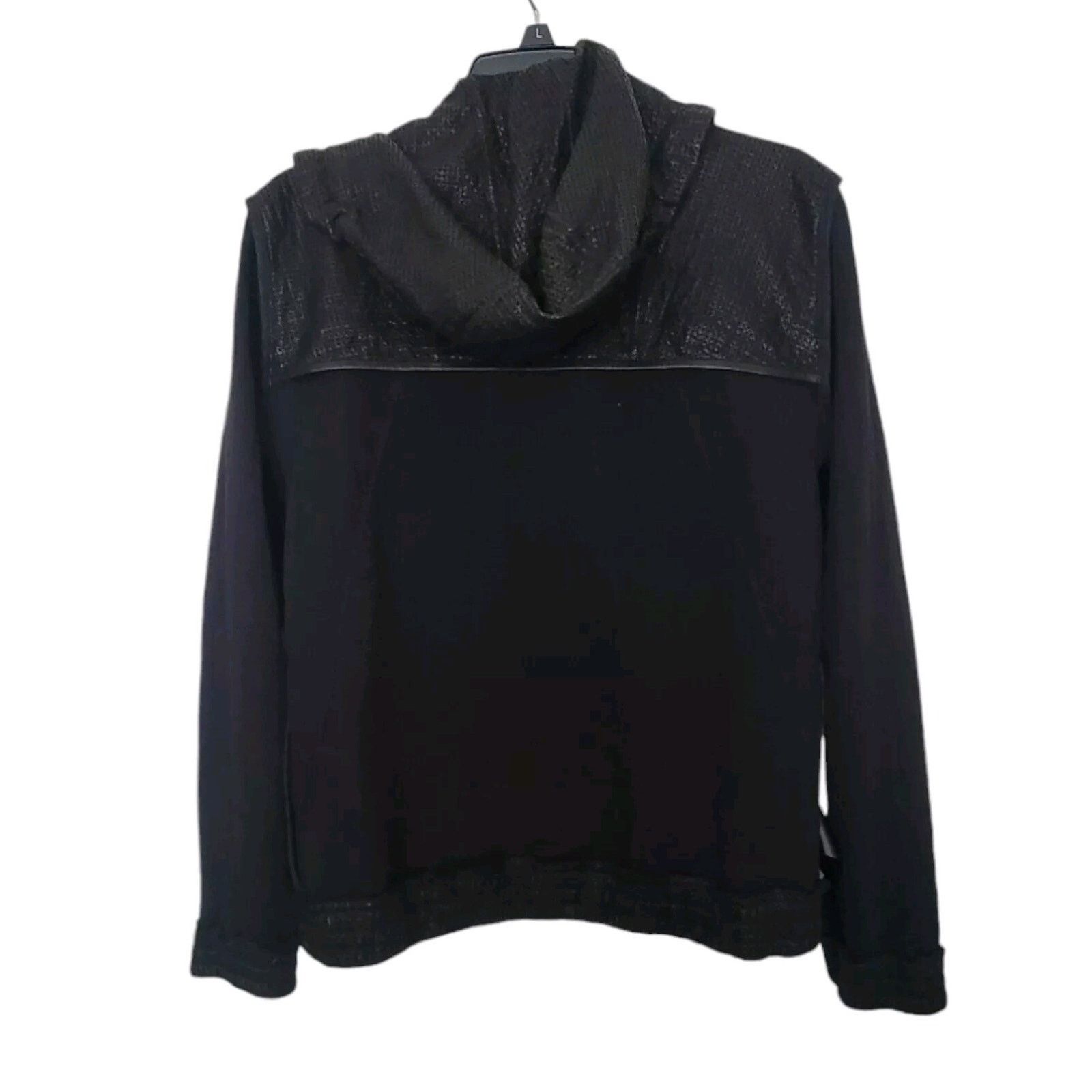 Other Hide Perforated Leather Women Jacket With Hood Size M Size M / US 6-8 / IT 42-44 - 4 Thumbnail