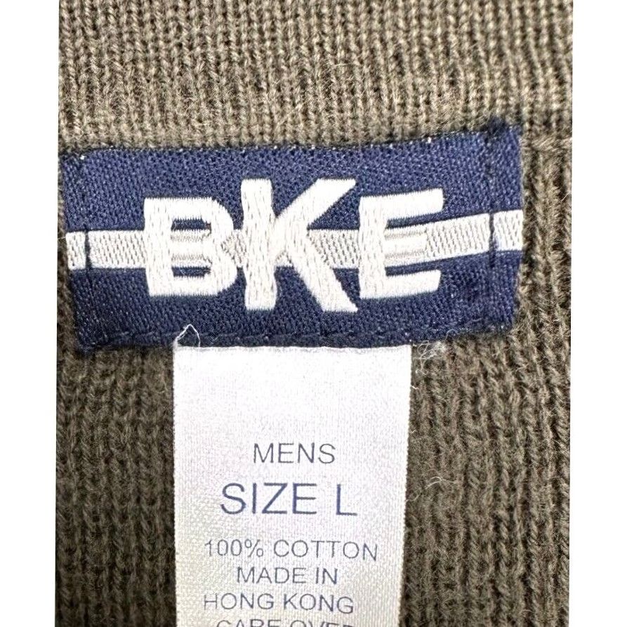 BKE BKE Sweatshirt Mens Large Olive Green Orange V-Neck Pullover Long Sleeve Shirt Size US L / EU 52-54 / 3 - 5 Thumbnail