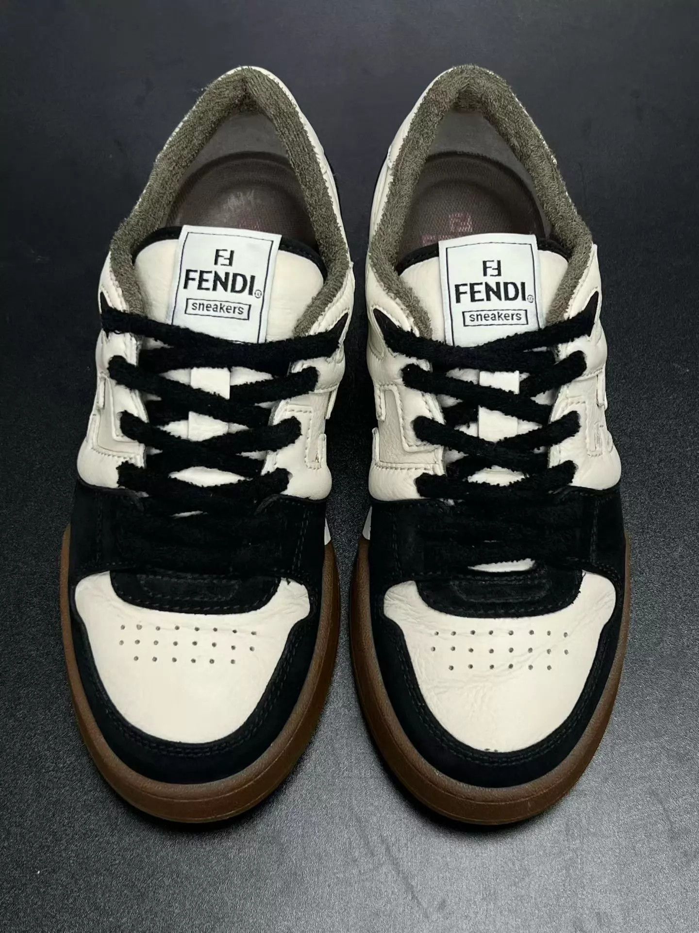 Fendi FENDI Match black and white colorblock size 40 Size US 7 / EU 40 - 3 Thumbnail