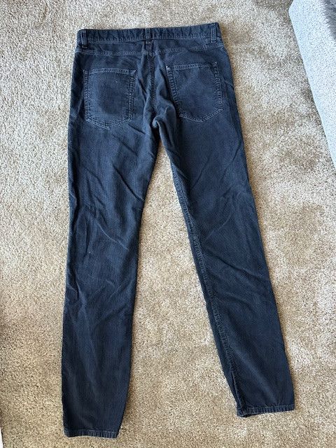 Yves Saint Laurent Saint Laurent D18 Black Corduroy PANTS Size US 30 / EU 46 - 2 Thumbnail