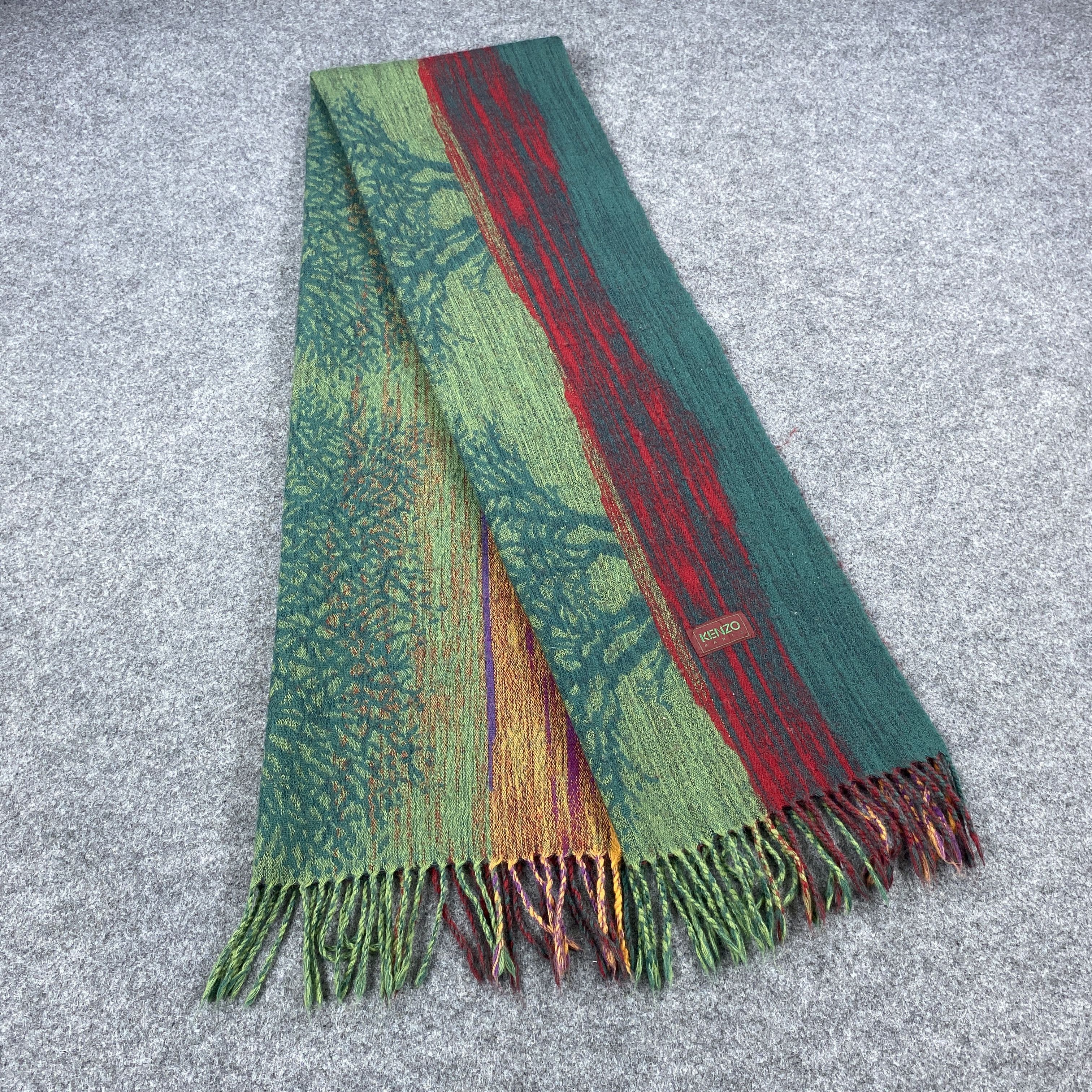 Kenzo × Vintage GF10681 Kenzo Scarf Neck Wear Muffler Nova Check Size ONE SIZE - 1 Thumbnail