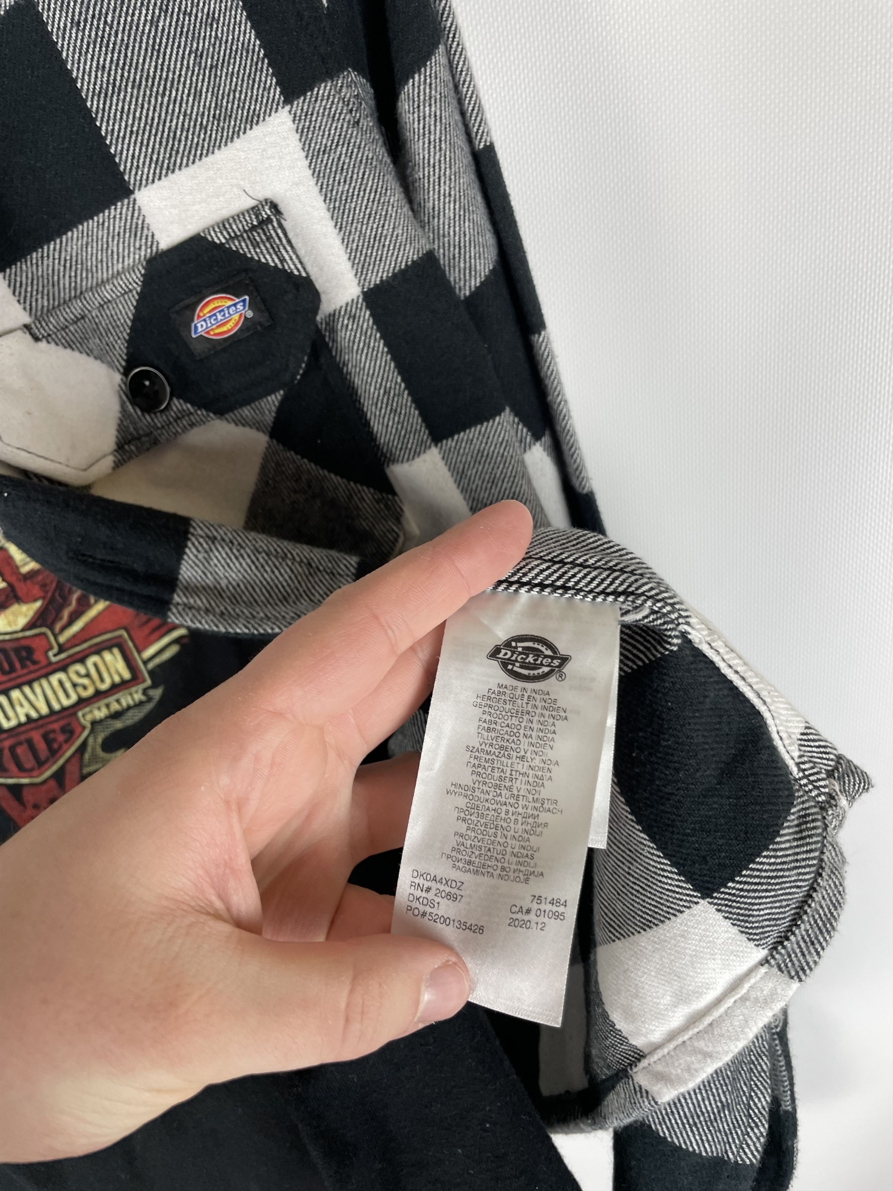 Dickies Flannel Dickies Vintage Mens Shirt Size US L / EU 52-54 / 3 - 6 Thumbnail