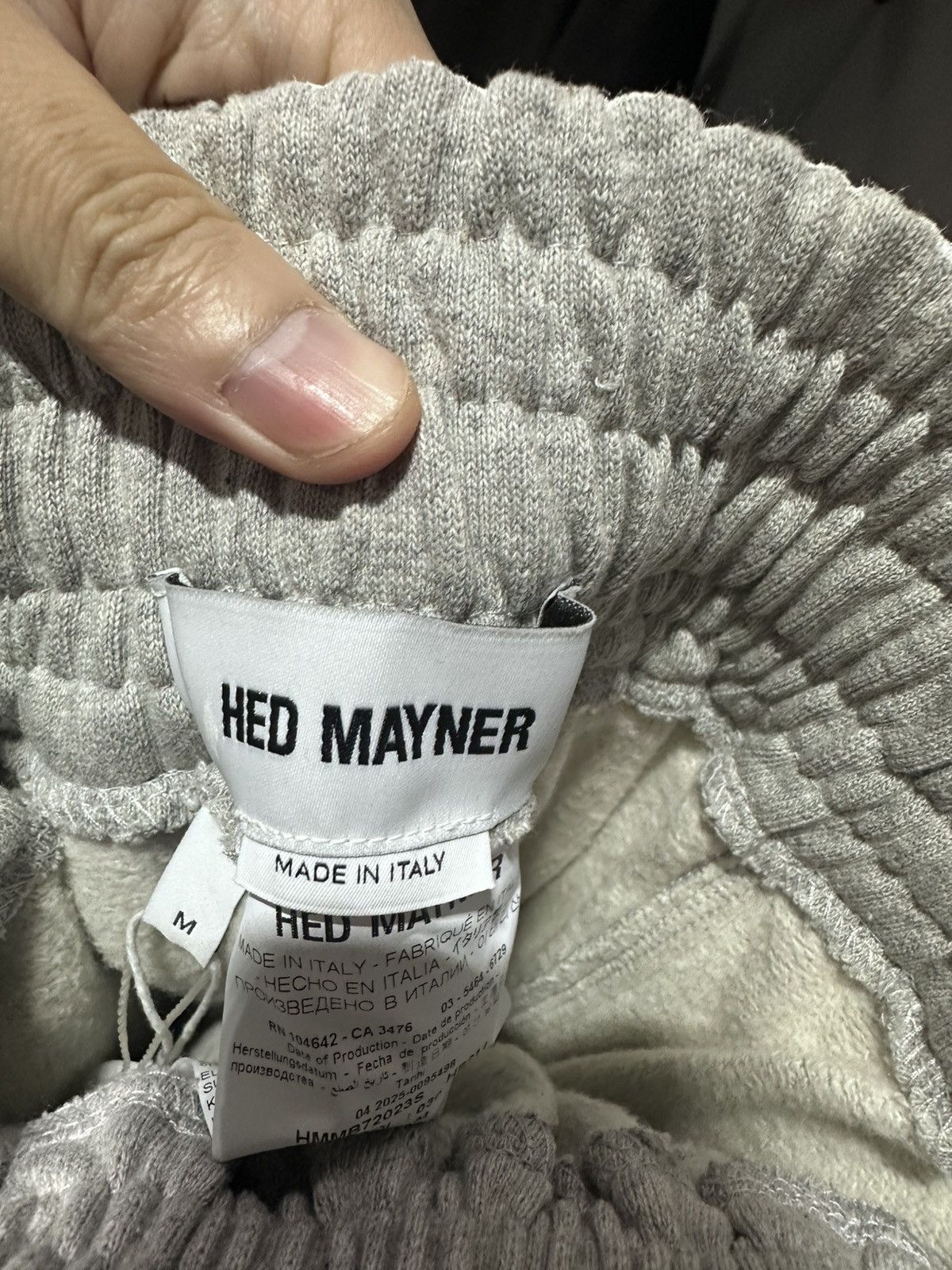 Hed Mayner Hed mayner Embroidered End Painted pants- medium grey Size US 32 / EU 48 - 5 Thumbnail