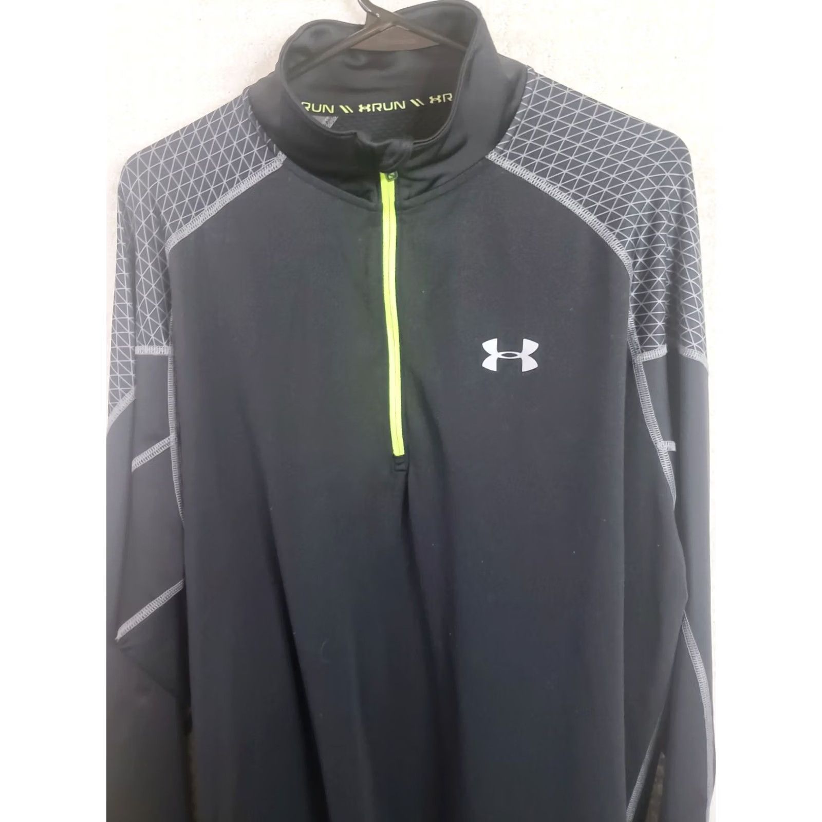 Under Armour Under Armour Shirt Men XL Black Mock Neck 1/4 Zip Long Sleeve ColdGear Thumb Hole Athletic Shirt Size US XL / EU 56 / 4 - 2 Thumbnail
