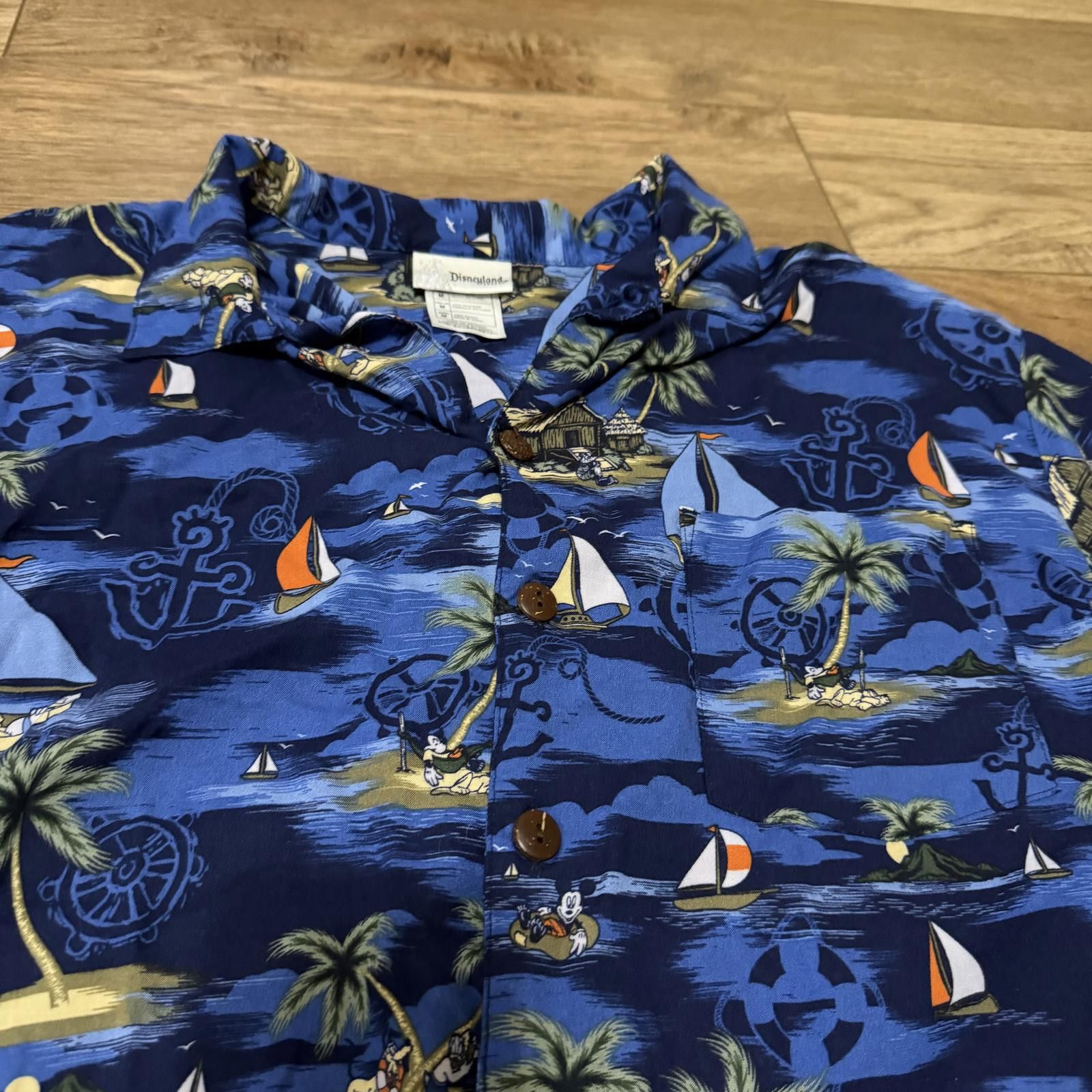 Disney Vintage Y2K Disney Hawaiian Disneyland Resort Rayon Shirt Size US M / EU 48-50 / 2 - 2 Thumbnail