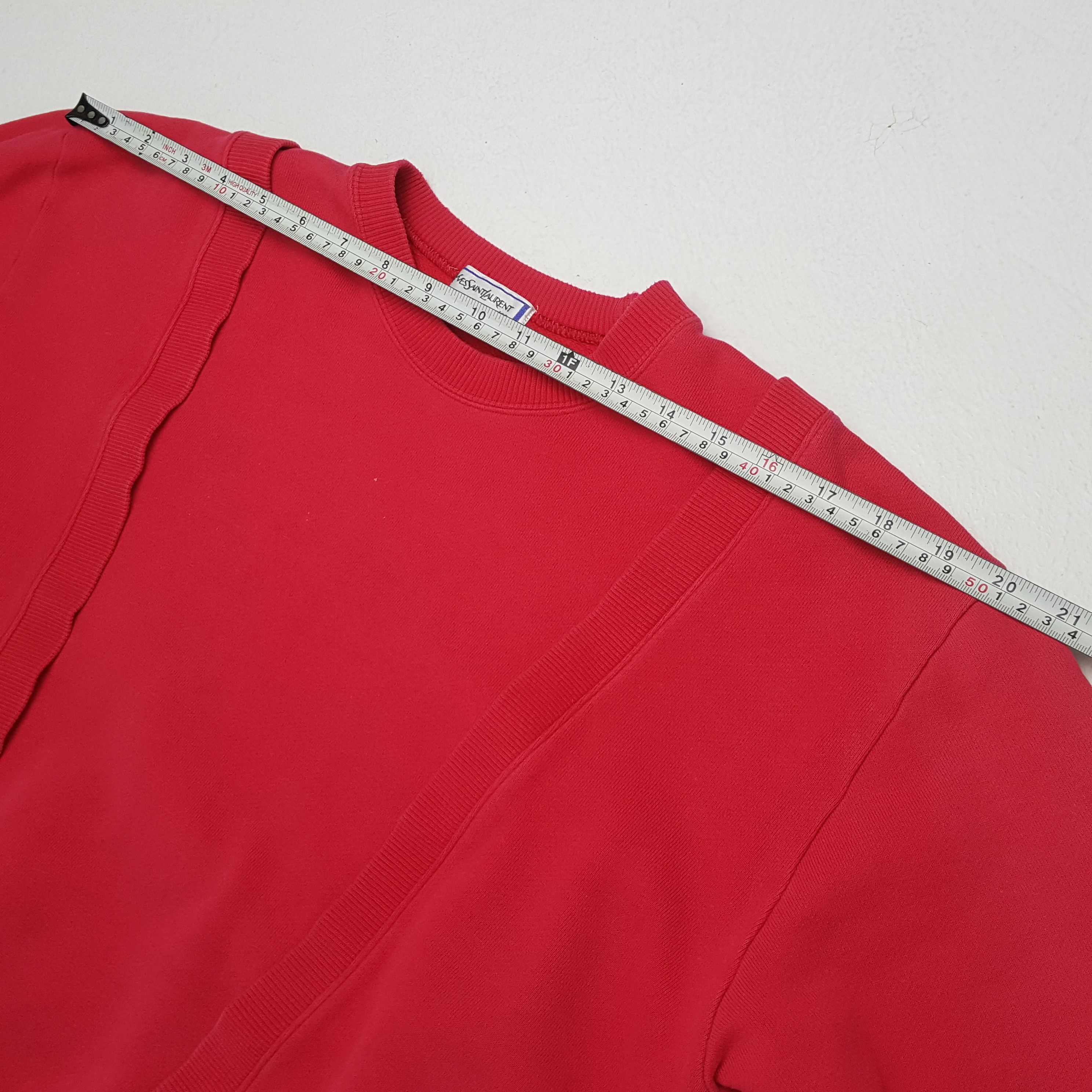 Vintage × Yves Saint Laurent Vintage YVES SAINT LAURENT Italian Brand Sweatshirts Size L / US 10 / IT 46 - 4 Thumbnail