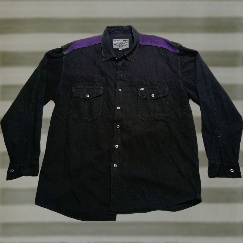 JNCO VINTAGE JNCO Los Angeles Shirt Button-Up XL Black Men's XLarge Long Sleeve Shirt Size US XL / EU 56 / 4 - 1 Thumbnail