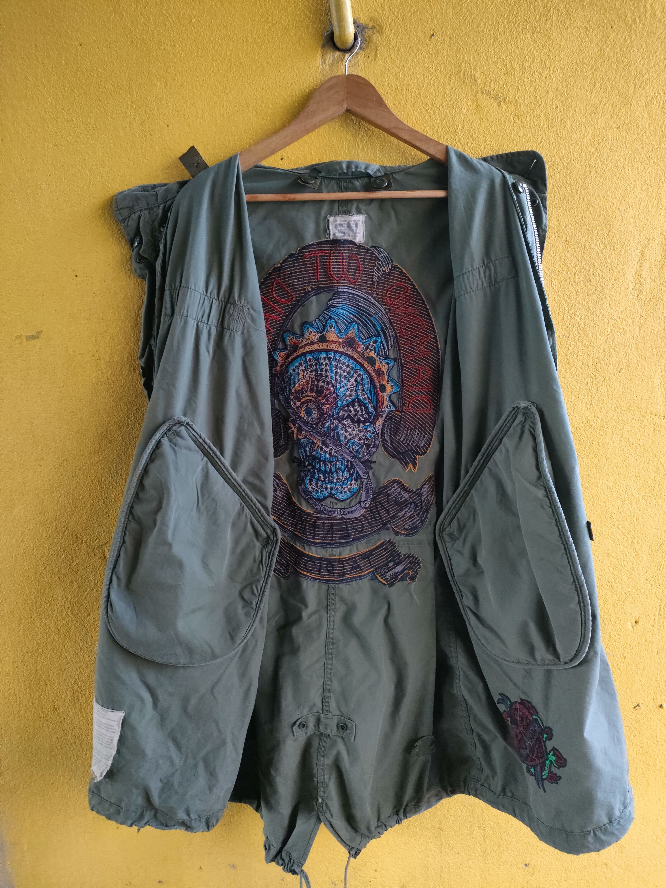 Nigel Cabourn × Vintage Vintage Military Fishtail Embroidered Parka Size US L / EU 52-54 / 3 - 3 Thumbnail