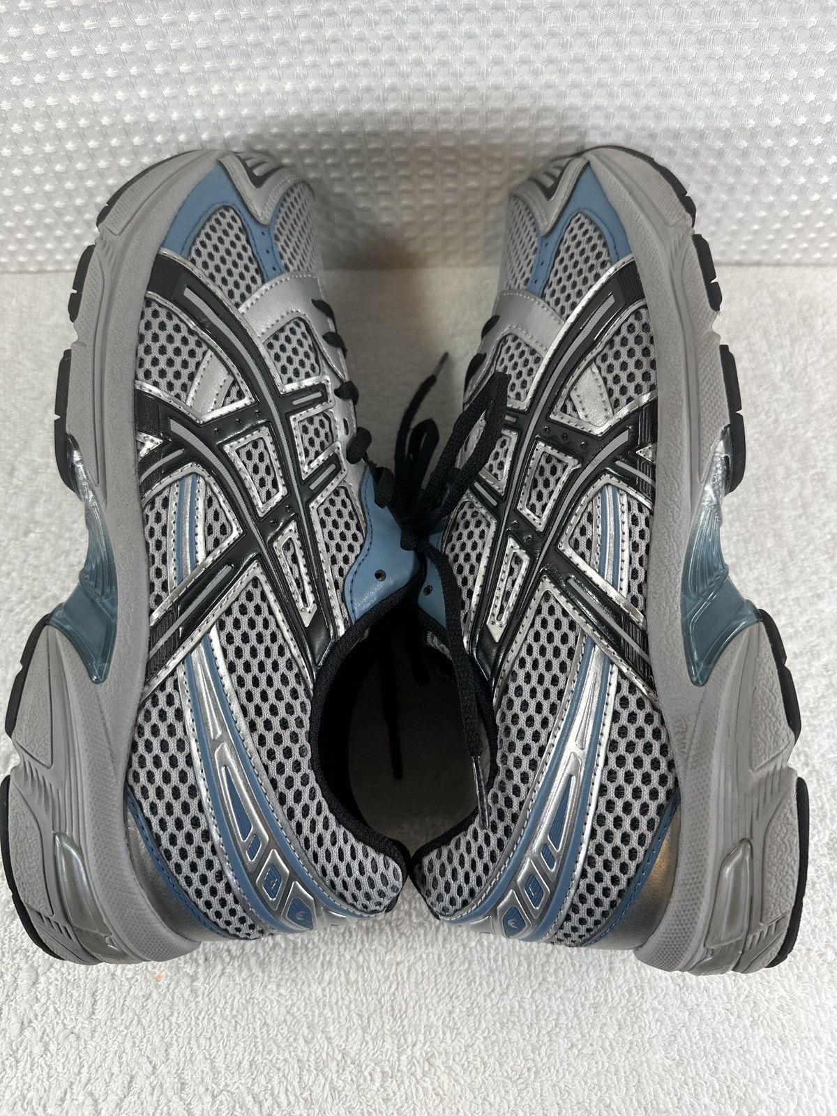 Asics ASICS Gel-1130 Black Blue Silver Shoes Size US 9 / EU 42 - 6 Thumbnail